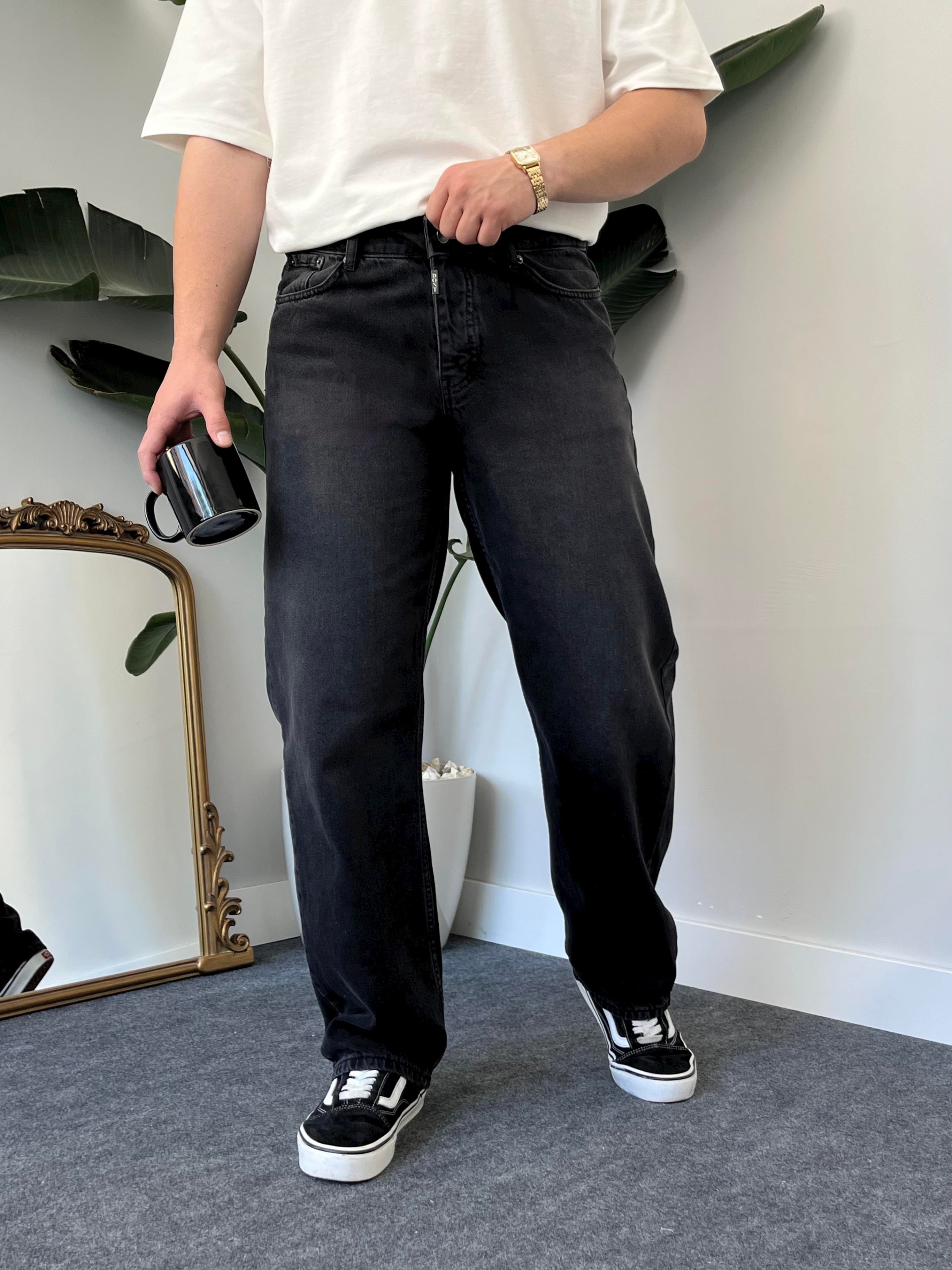 Antrasit Degrade Baggy Jean 