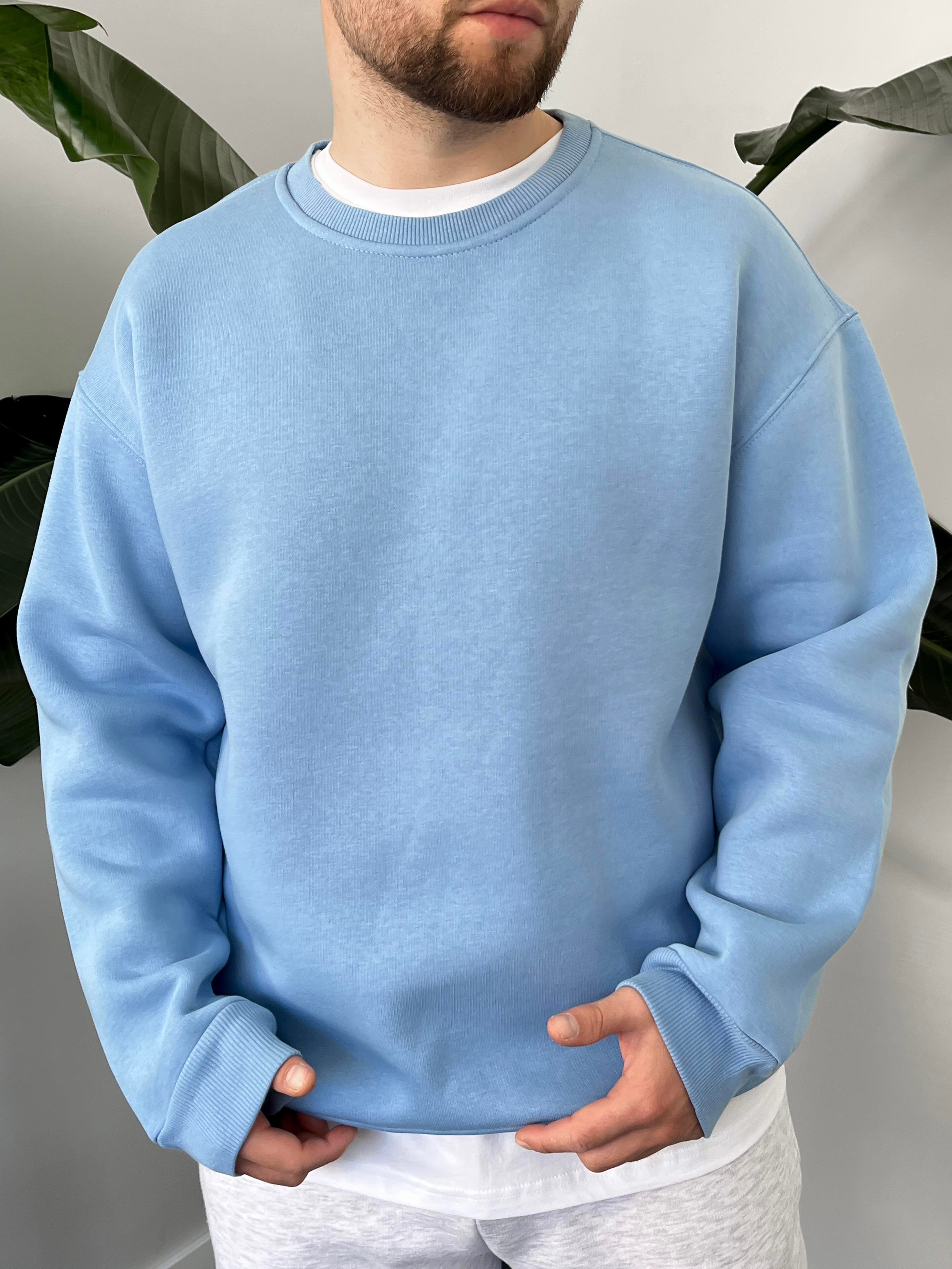 Bebe Mavi Üç İplik Şardonlu Basic Sweatshirt