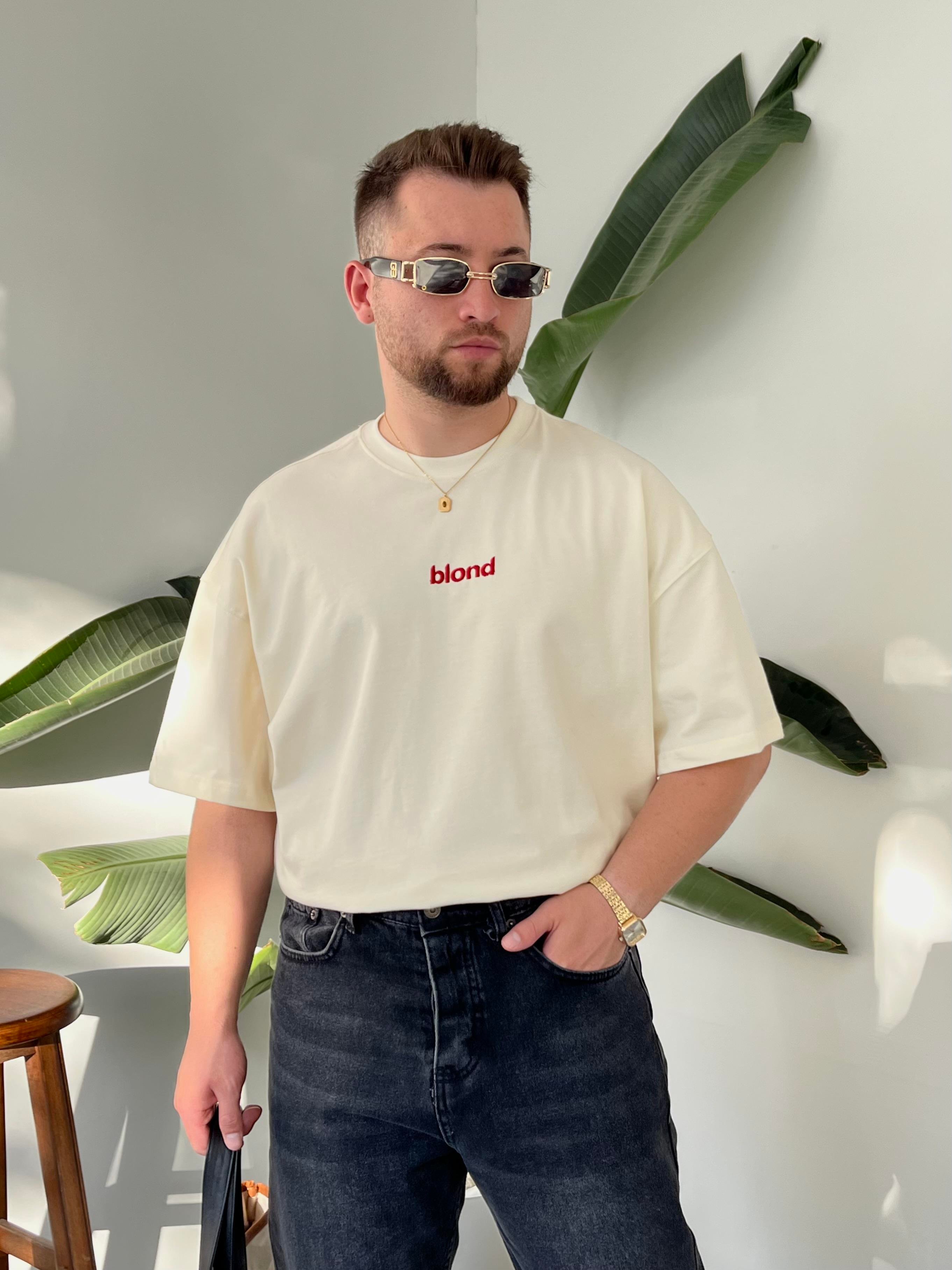 Blond Krem Oversize T-shirt