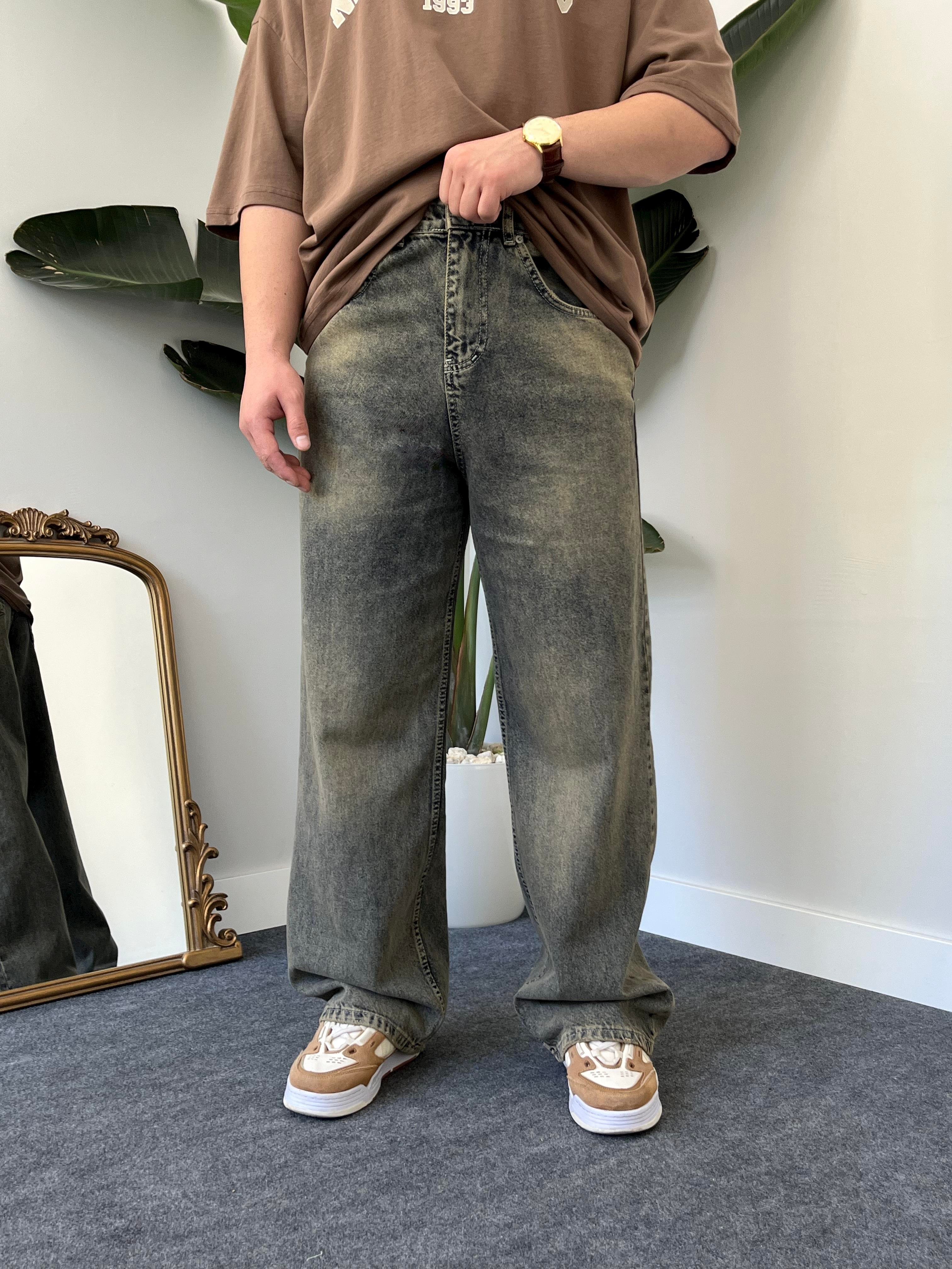 Browners Acid-Wash Baggy Jean