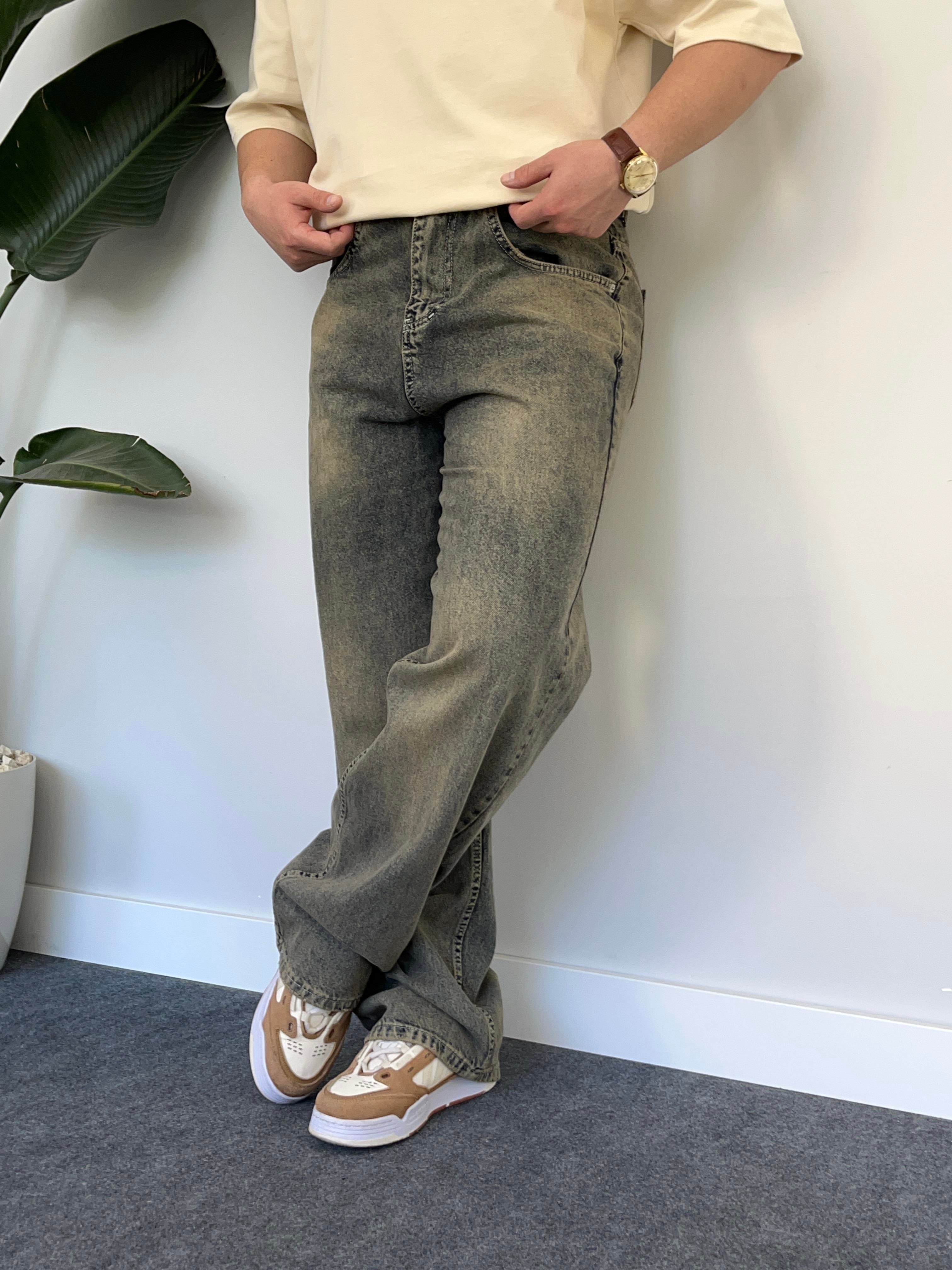 Browners Acid-Wash Baggy Jean