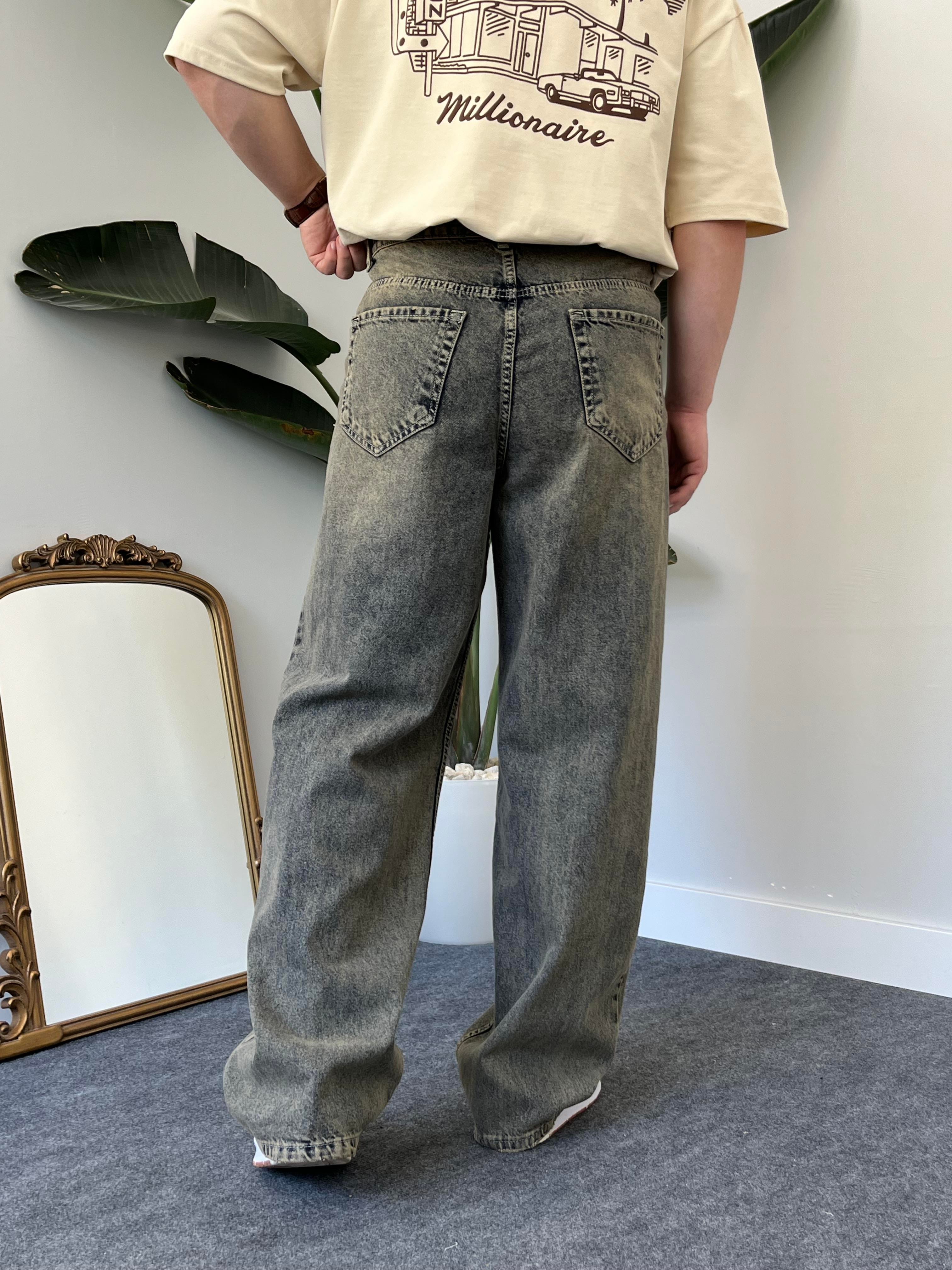 Browners Acid-Wash Baggy Jean