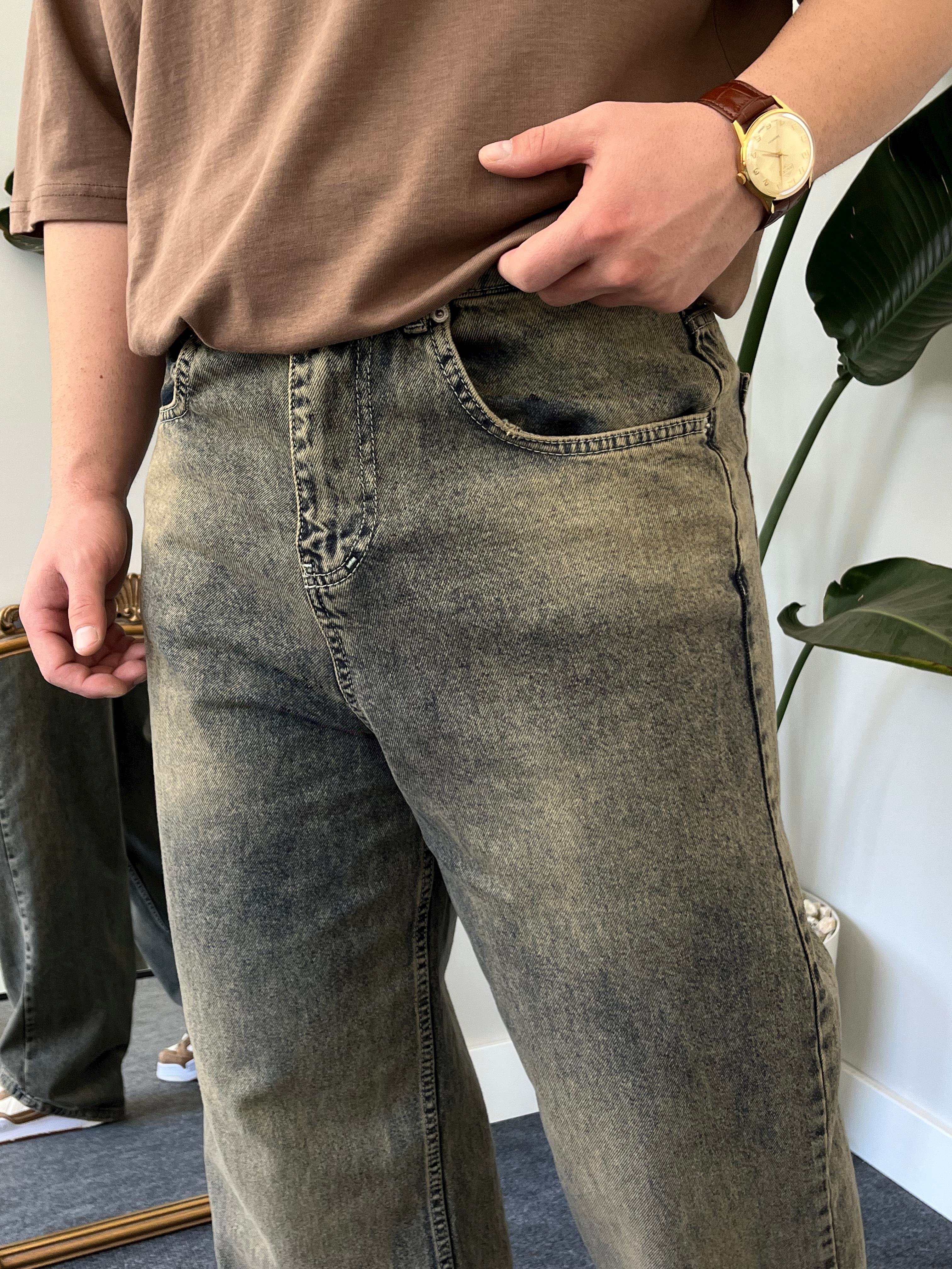 Browners Acid-Wash Baggy Jean