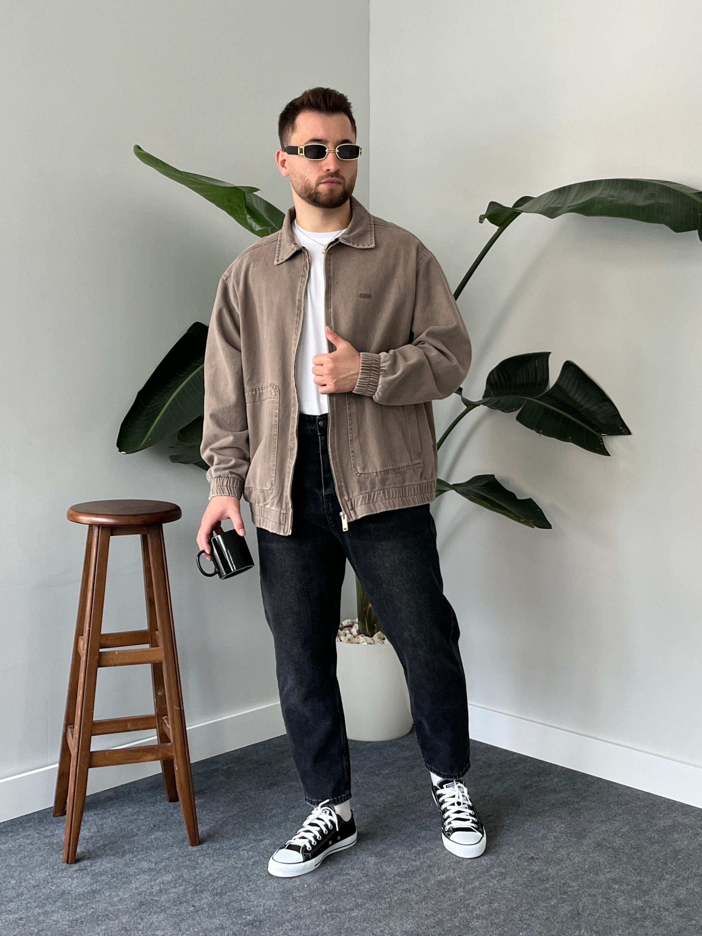 Browners Acid-Wash Bomber Ceket