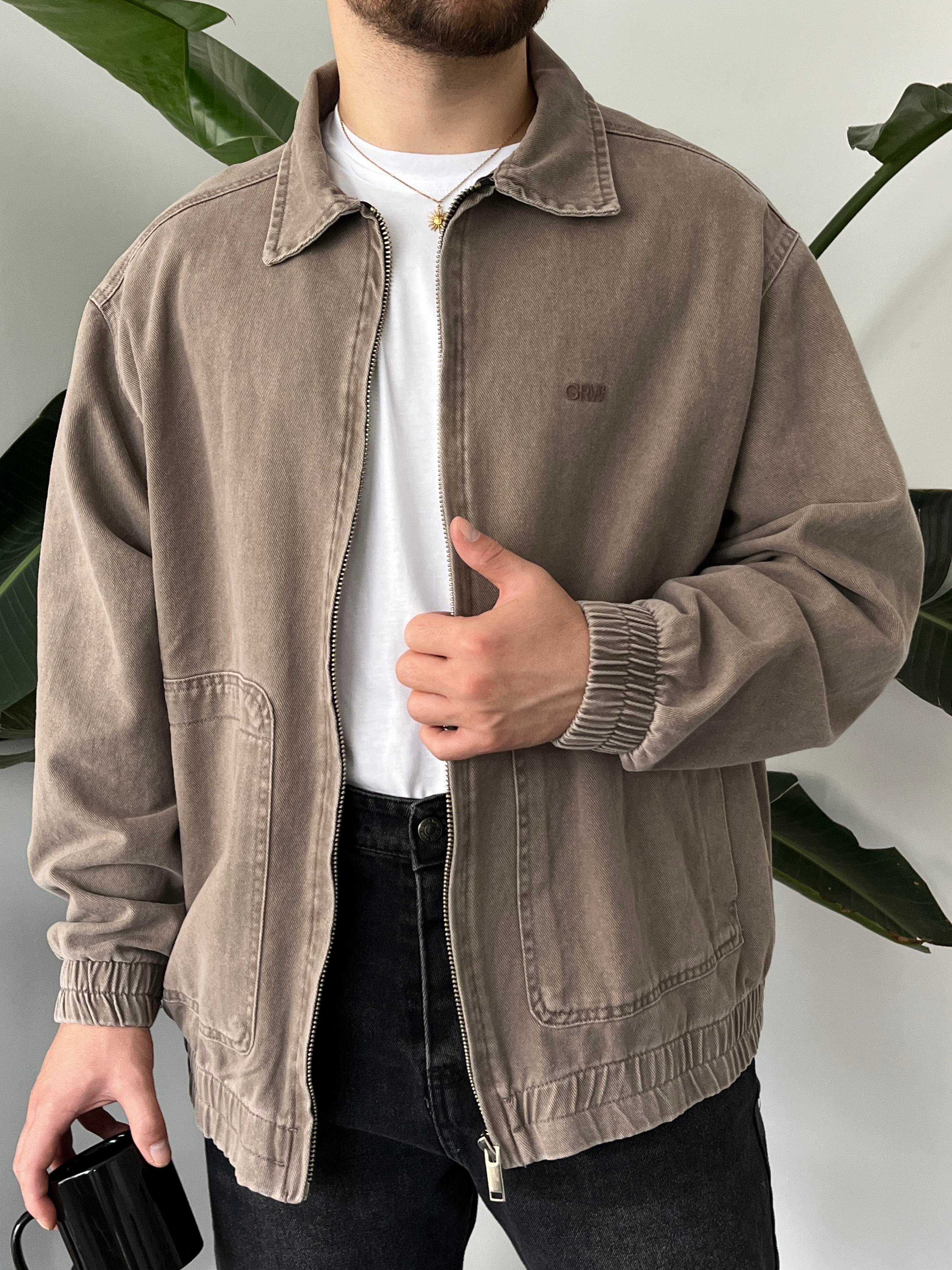 Browners Acid-Wash Bomber Ceket