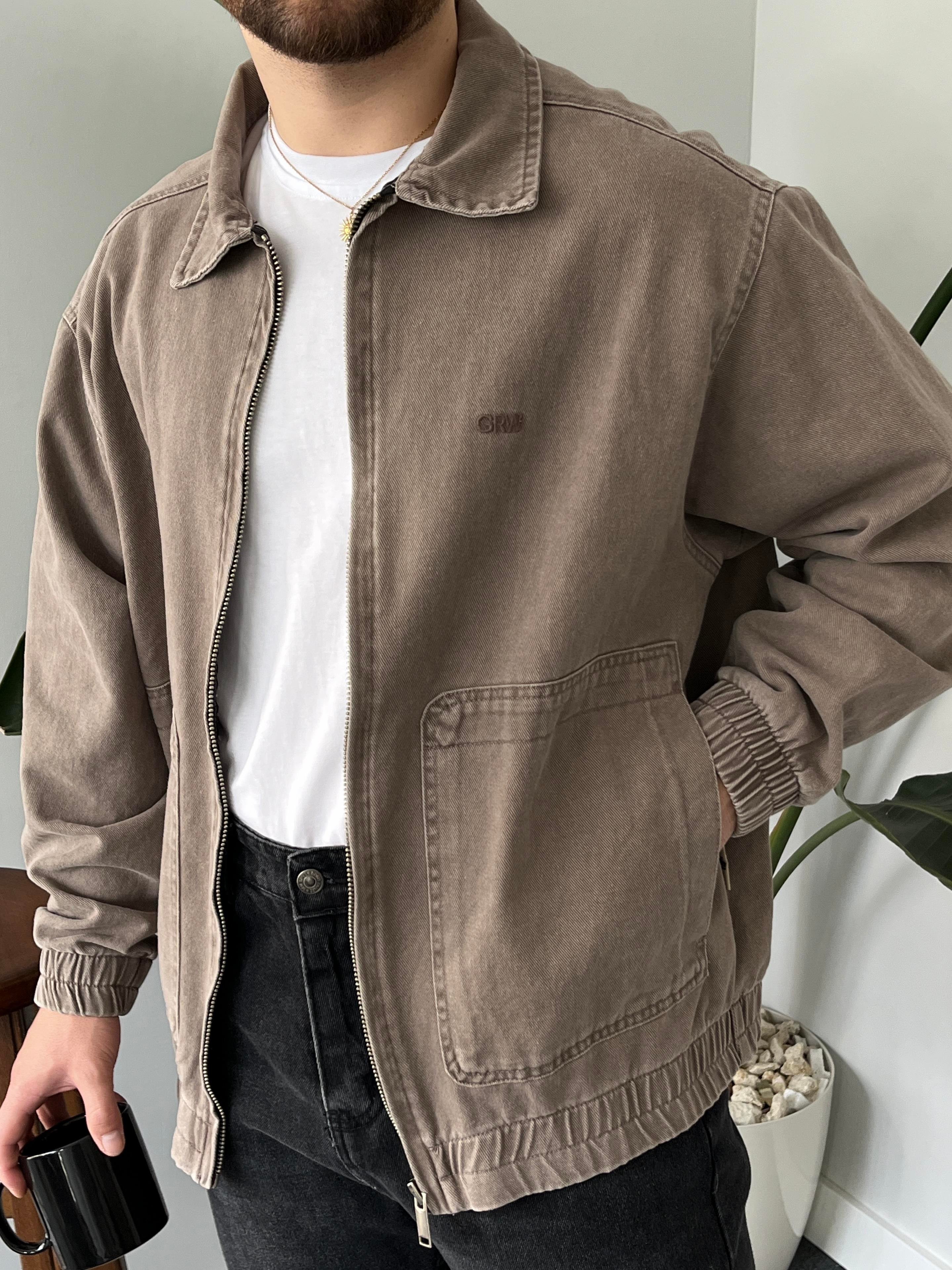 Browners Acid-Wash Bomber Ceket