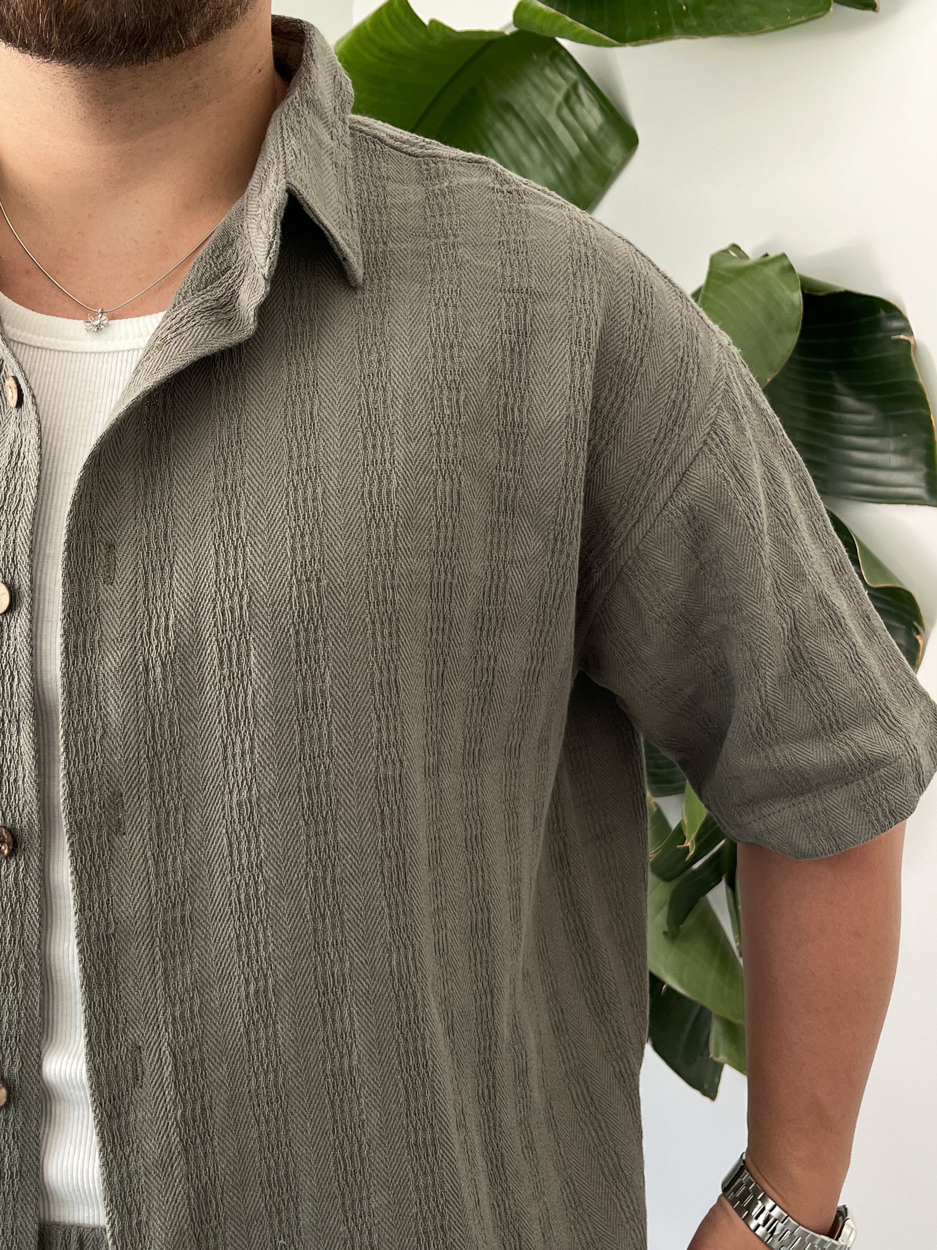 Çağla Alaçatı Casual Desenli Oversize Takım
