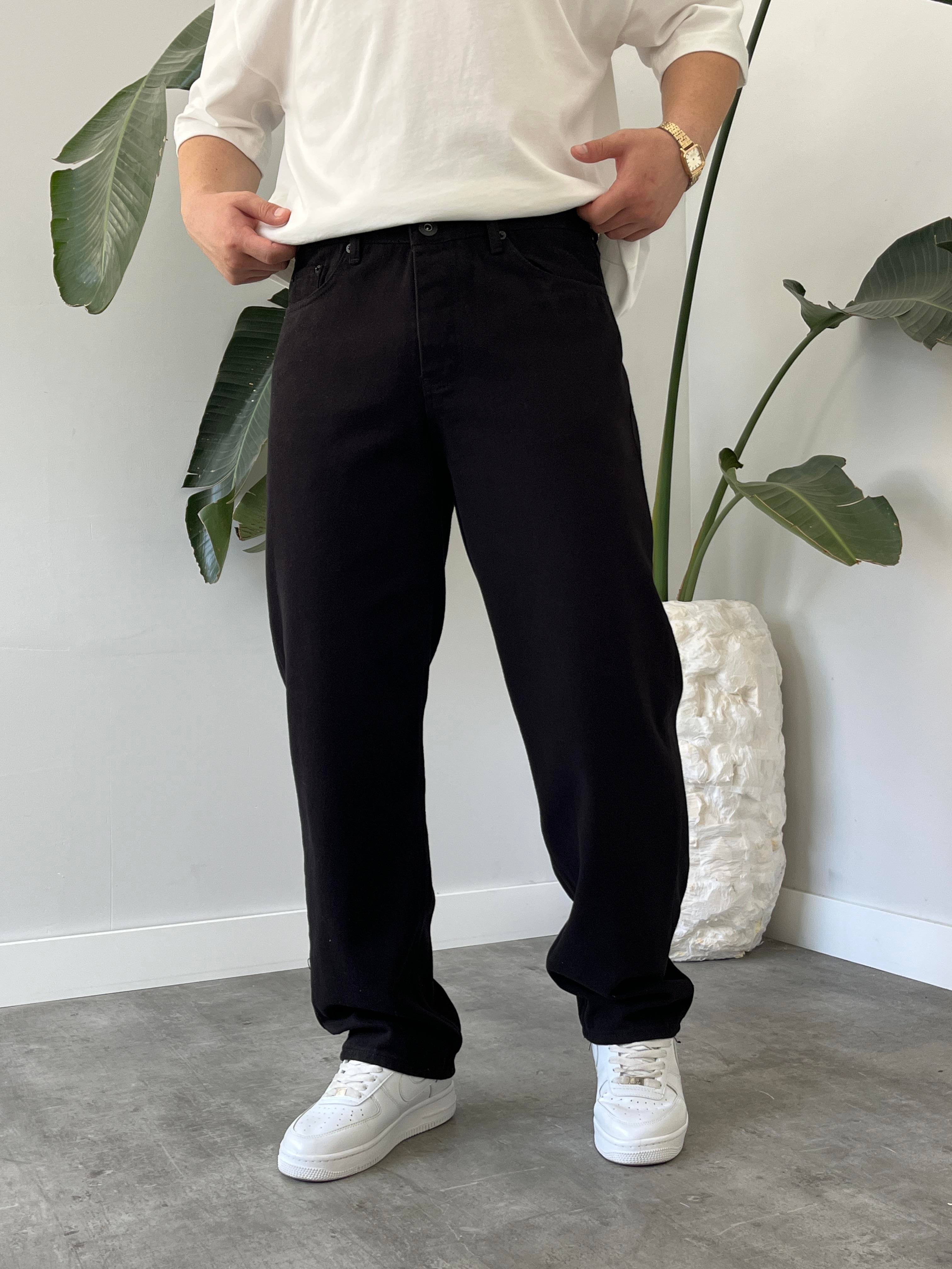 Carbon Black Baggy Jean