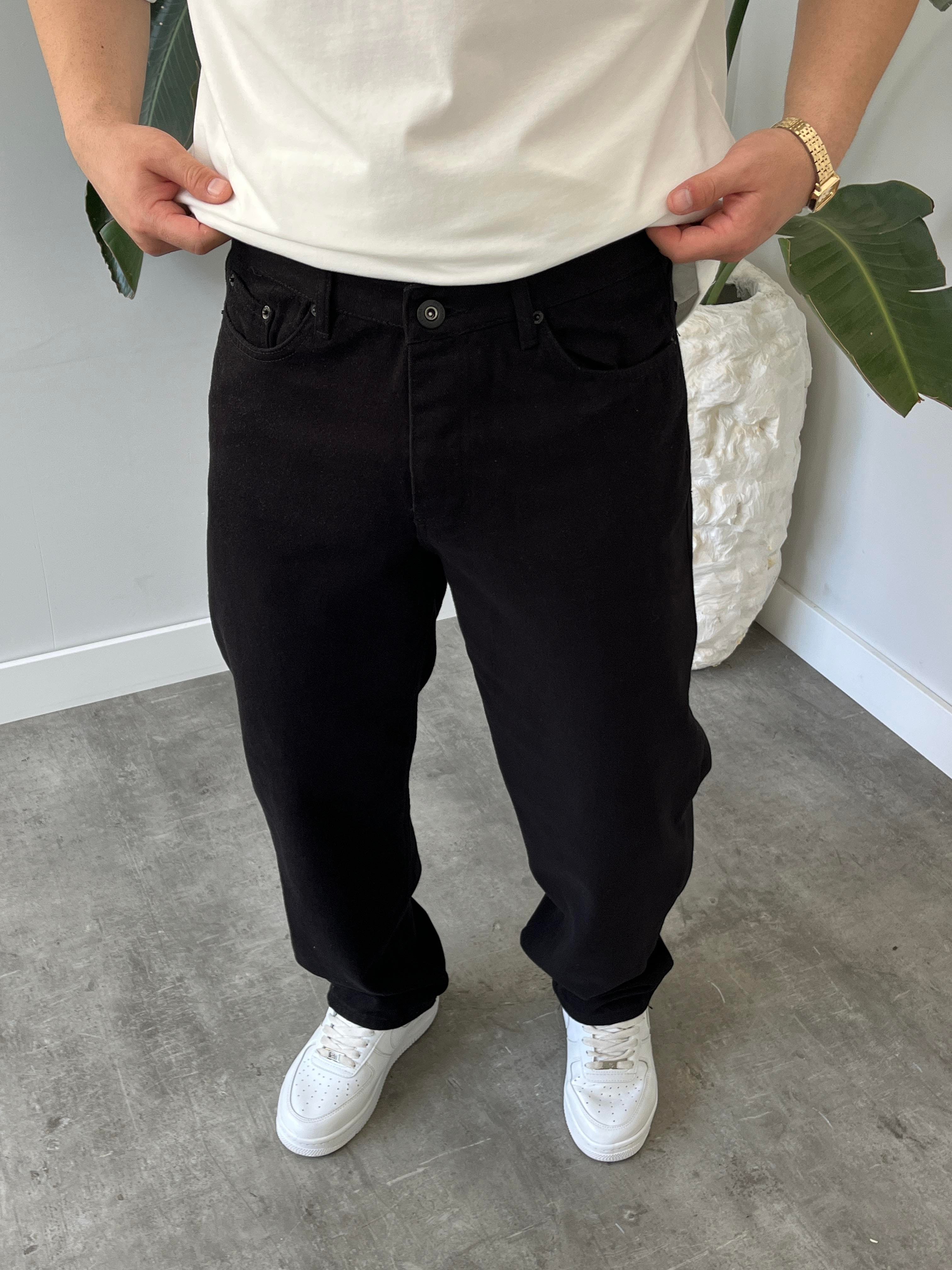 Carbon Black Baggy Jean
