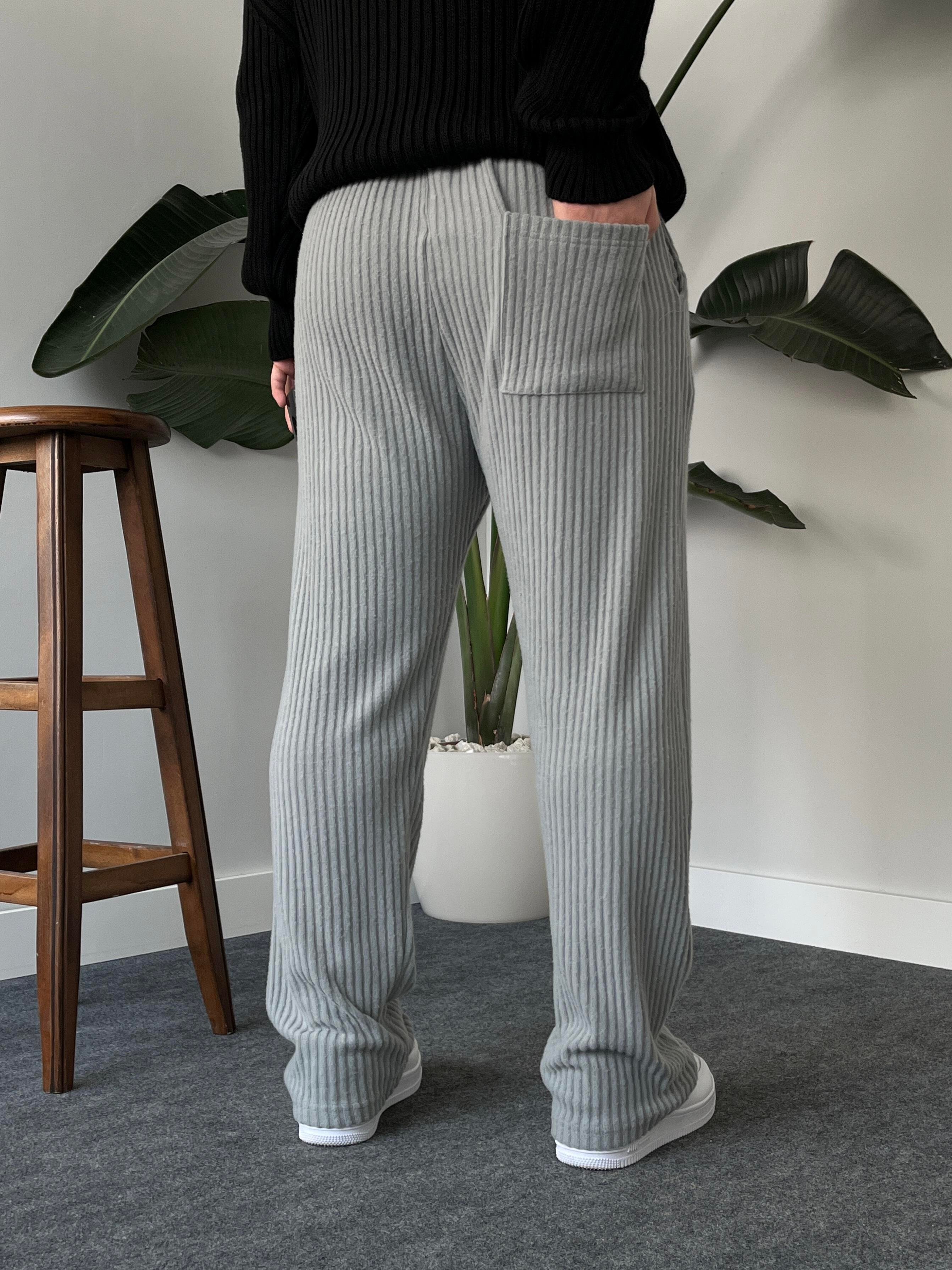 Corda Gri Fitilli Pantolon