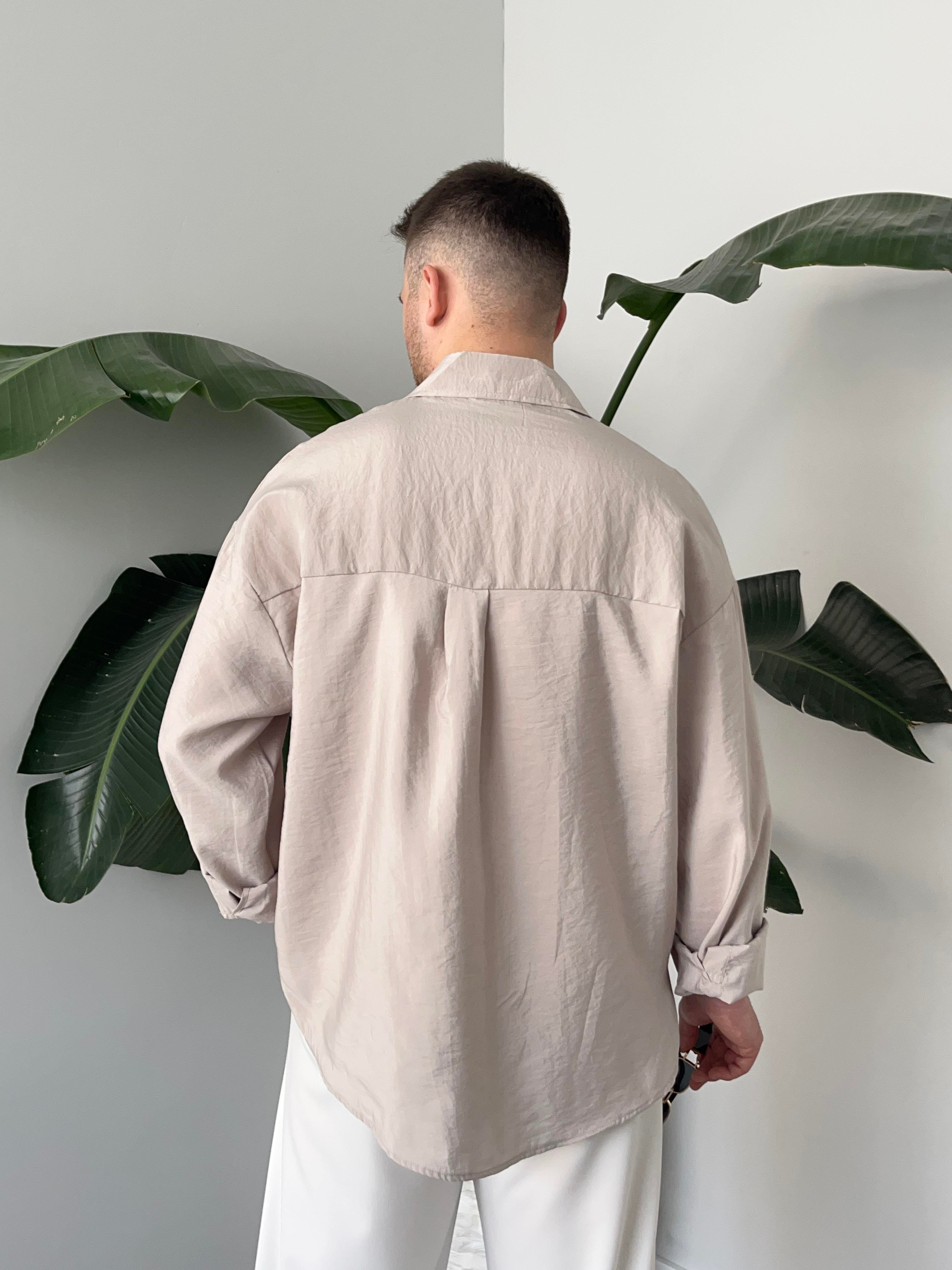 Dante Taş Modal Kumaş Oversize Gömlek