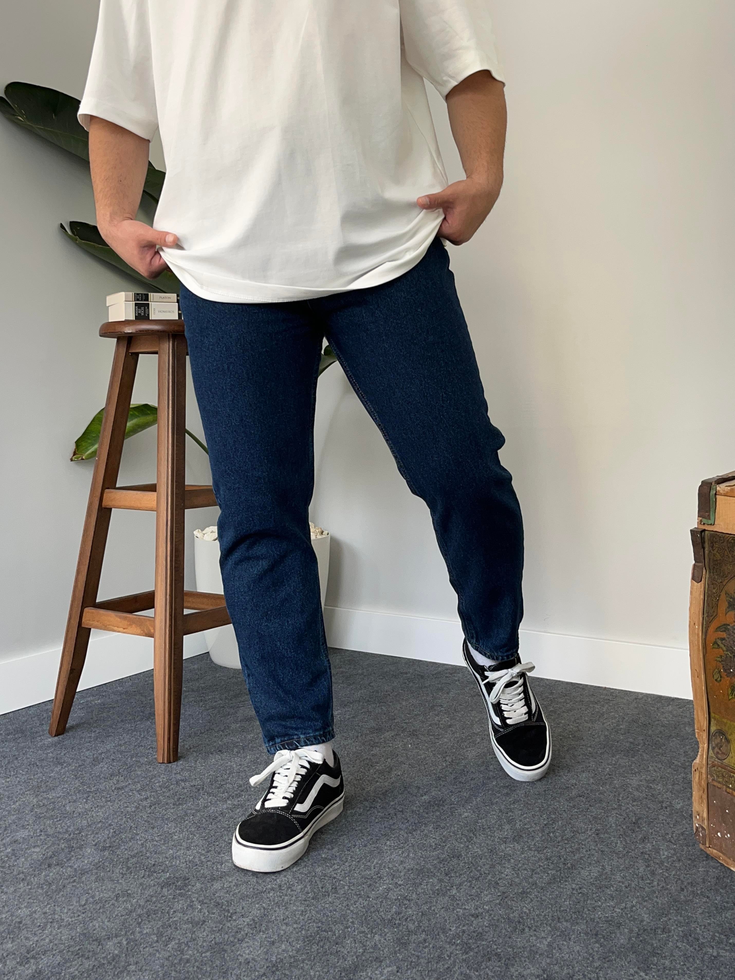 Dark Blue Boyfriend Jean