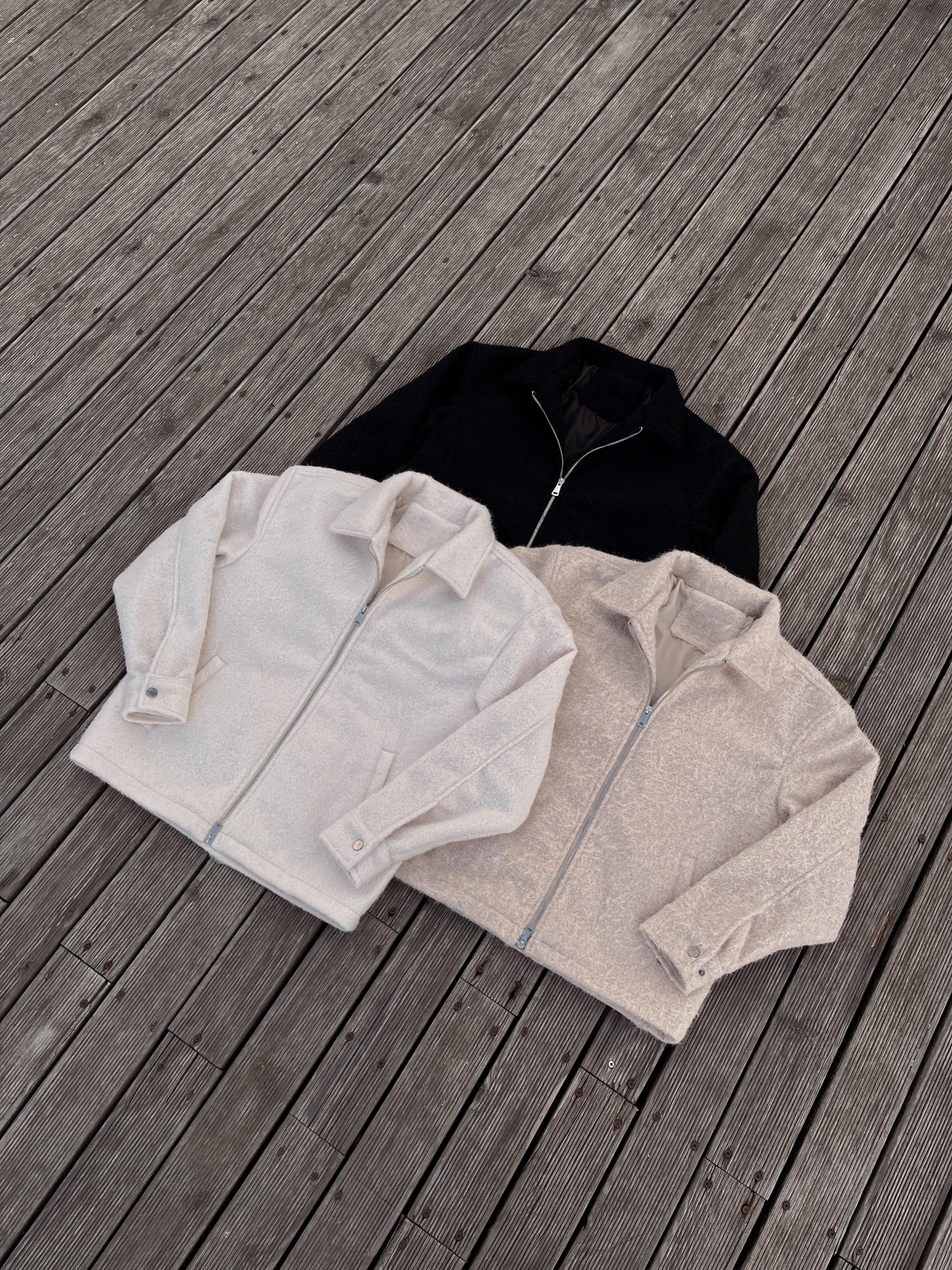 Ekru Cozy Touch Premium Kaşe Ceket