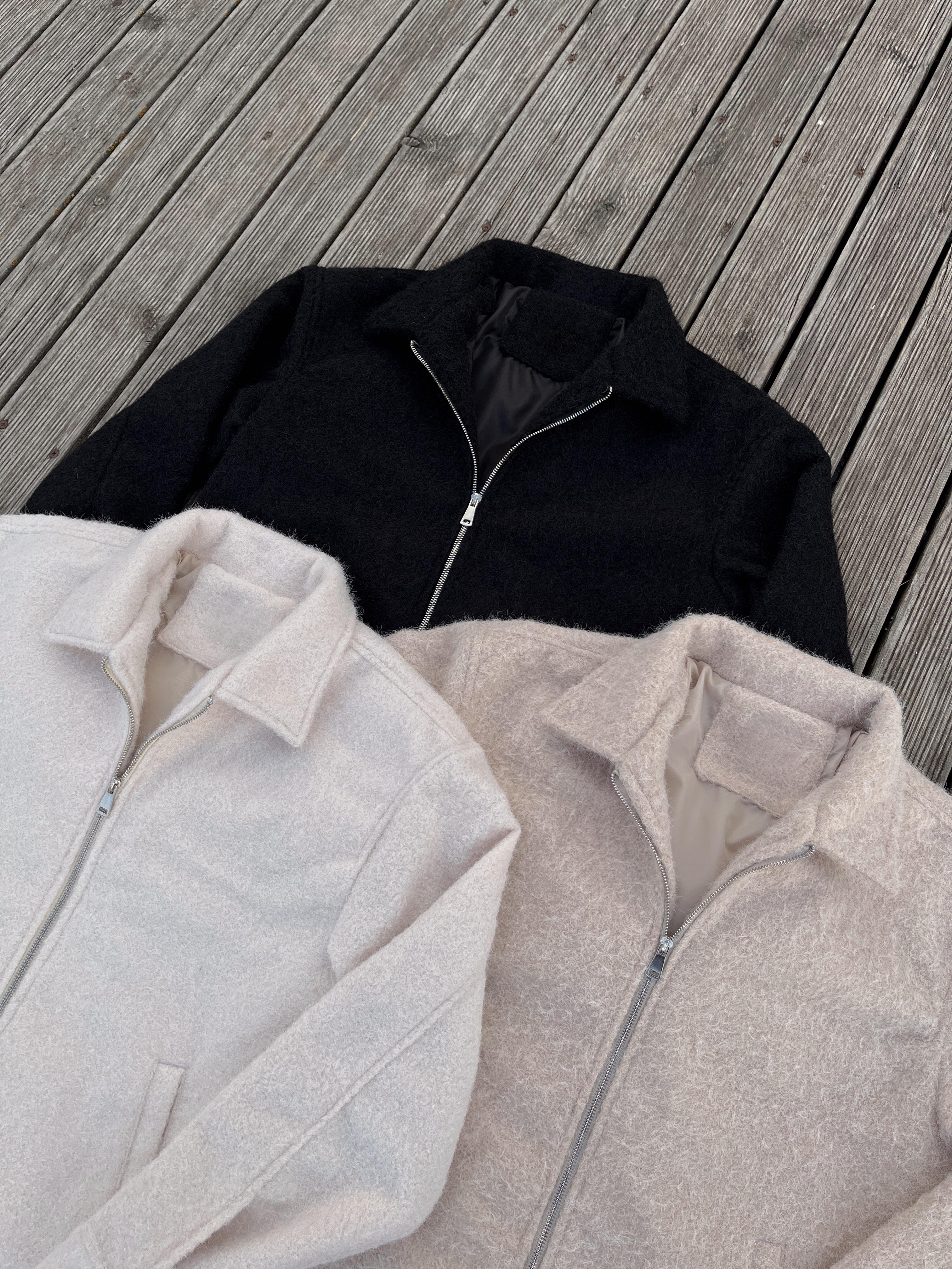 Ekru Cozy Touch Premium Kaşe Ceket