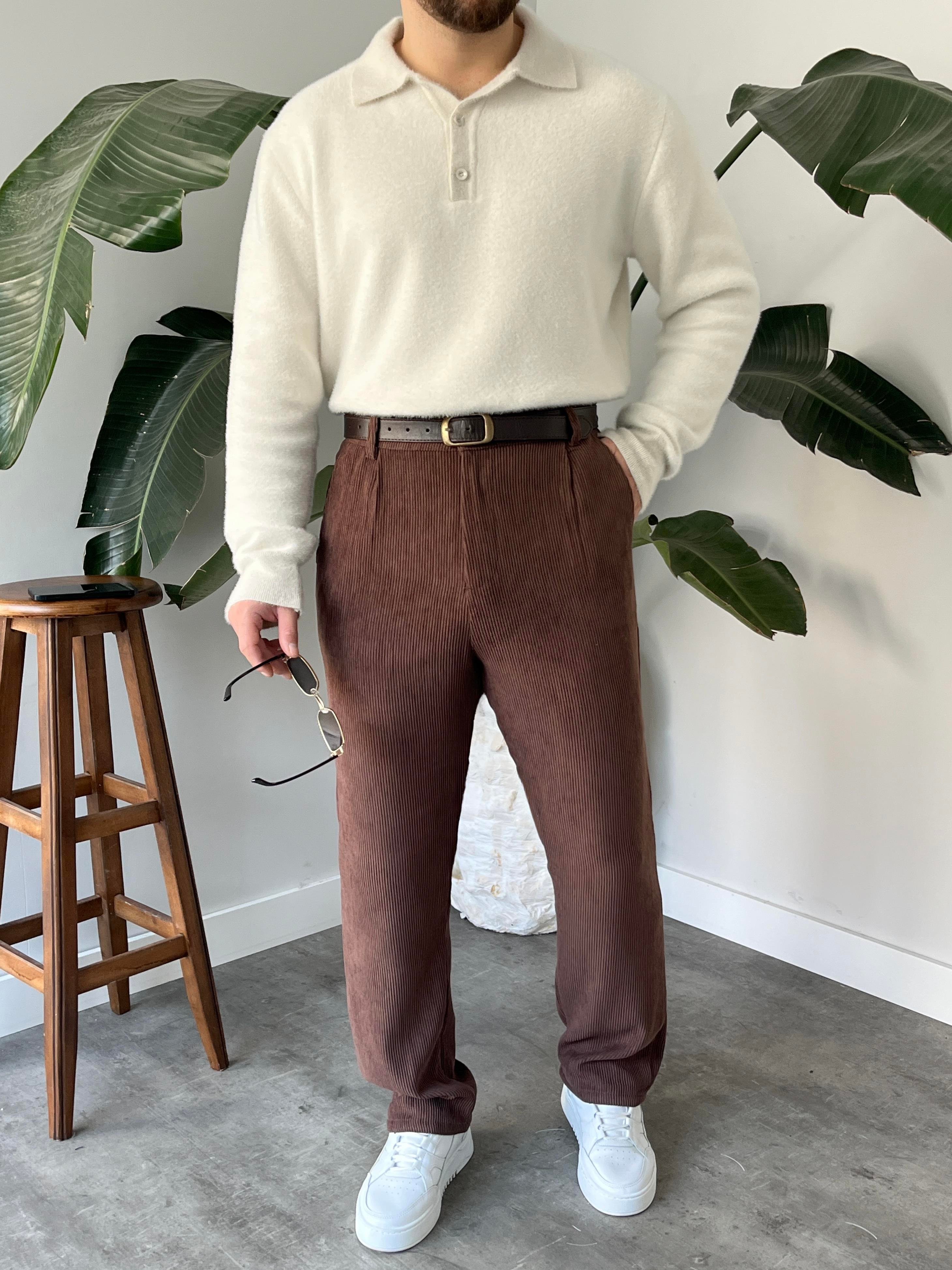 Ekru Soft Touch Polo Yaka Kazak