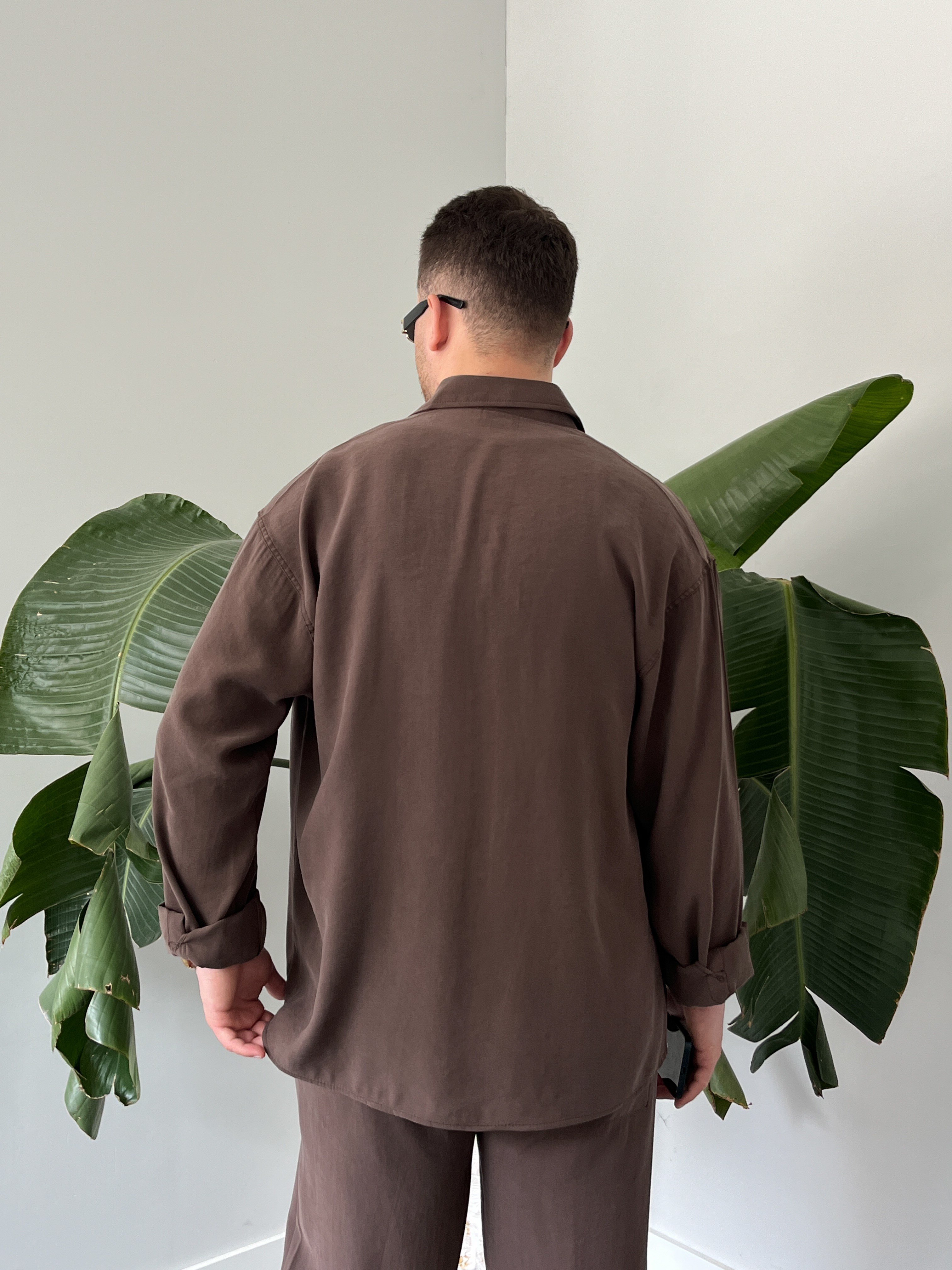Kahverengi Premium Modal Oversize Takım