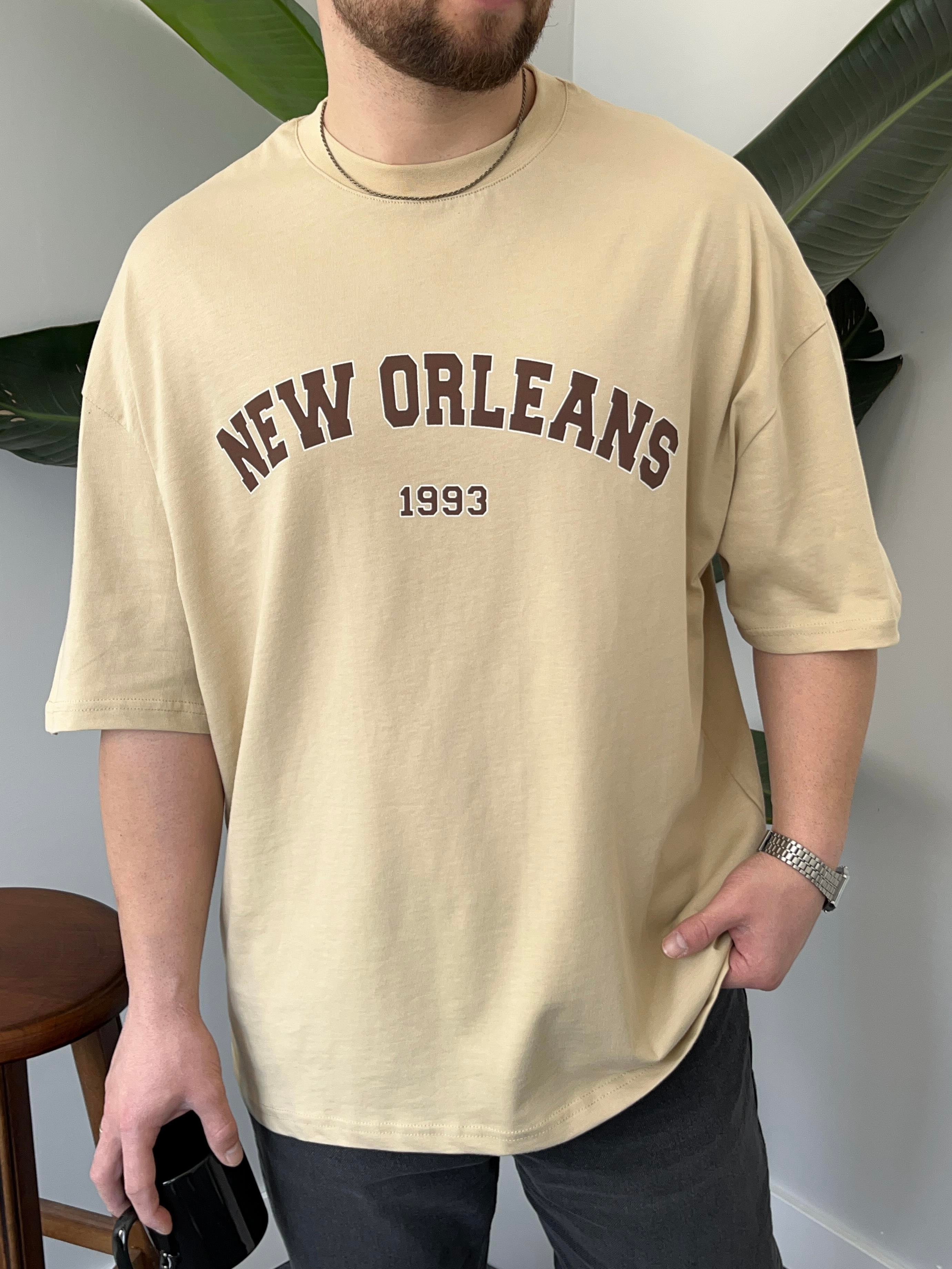 Krem New Orleans Oversize T-shirt