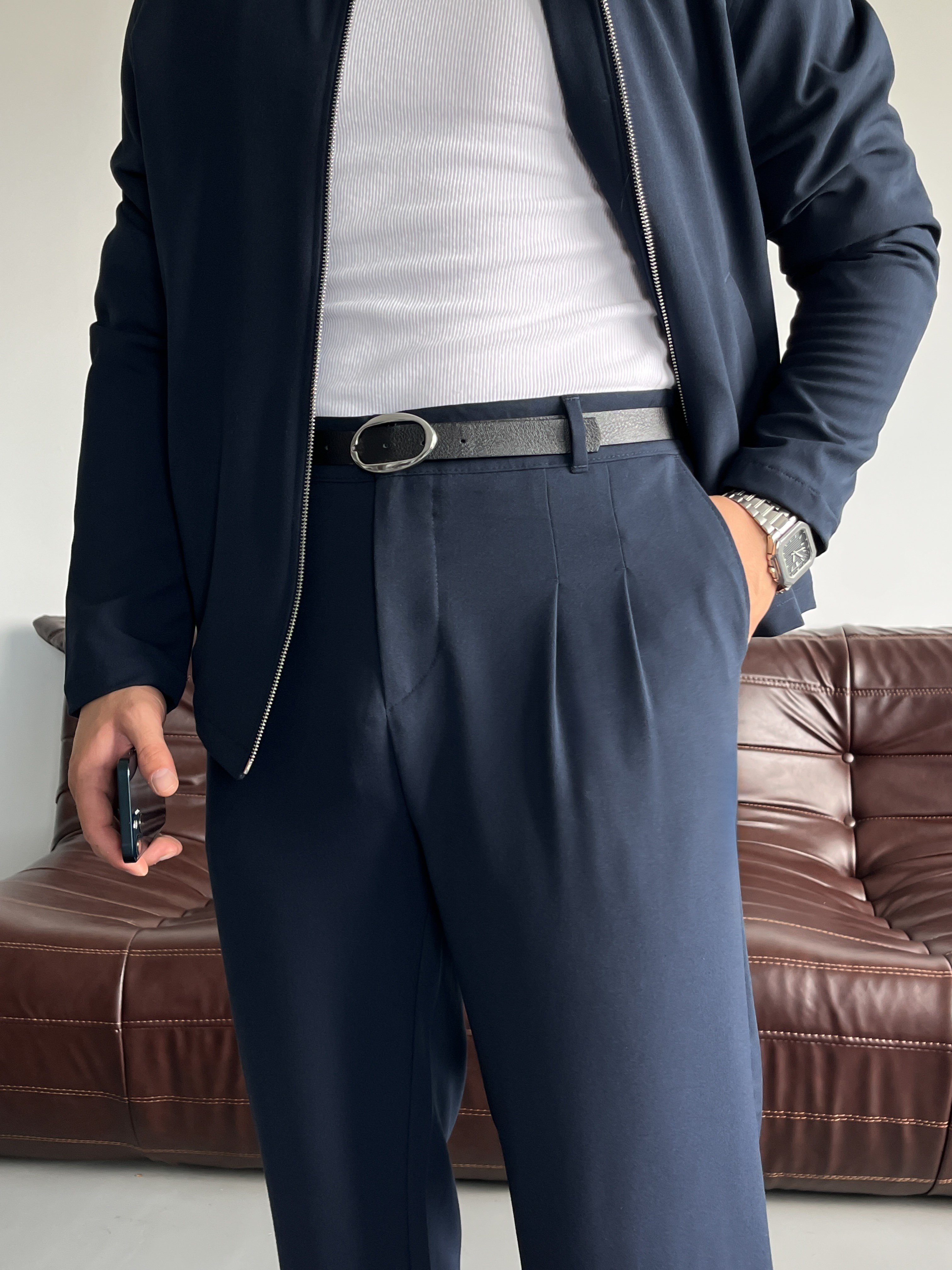 Lorenzo Lacivert Casual Takım
