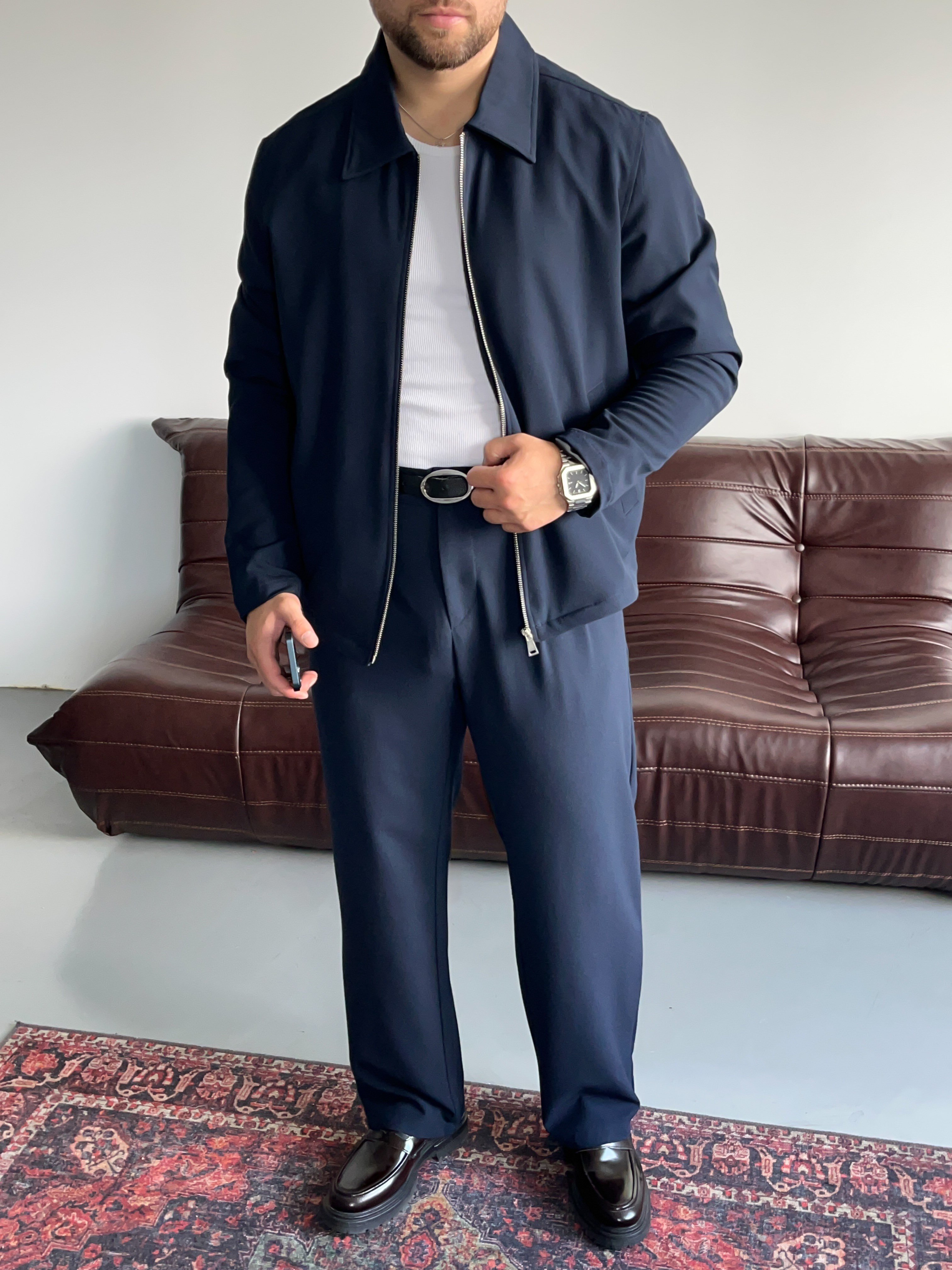Lorenzo Lacivert Casual Takım