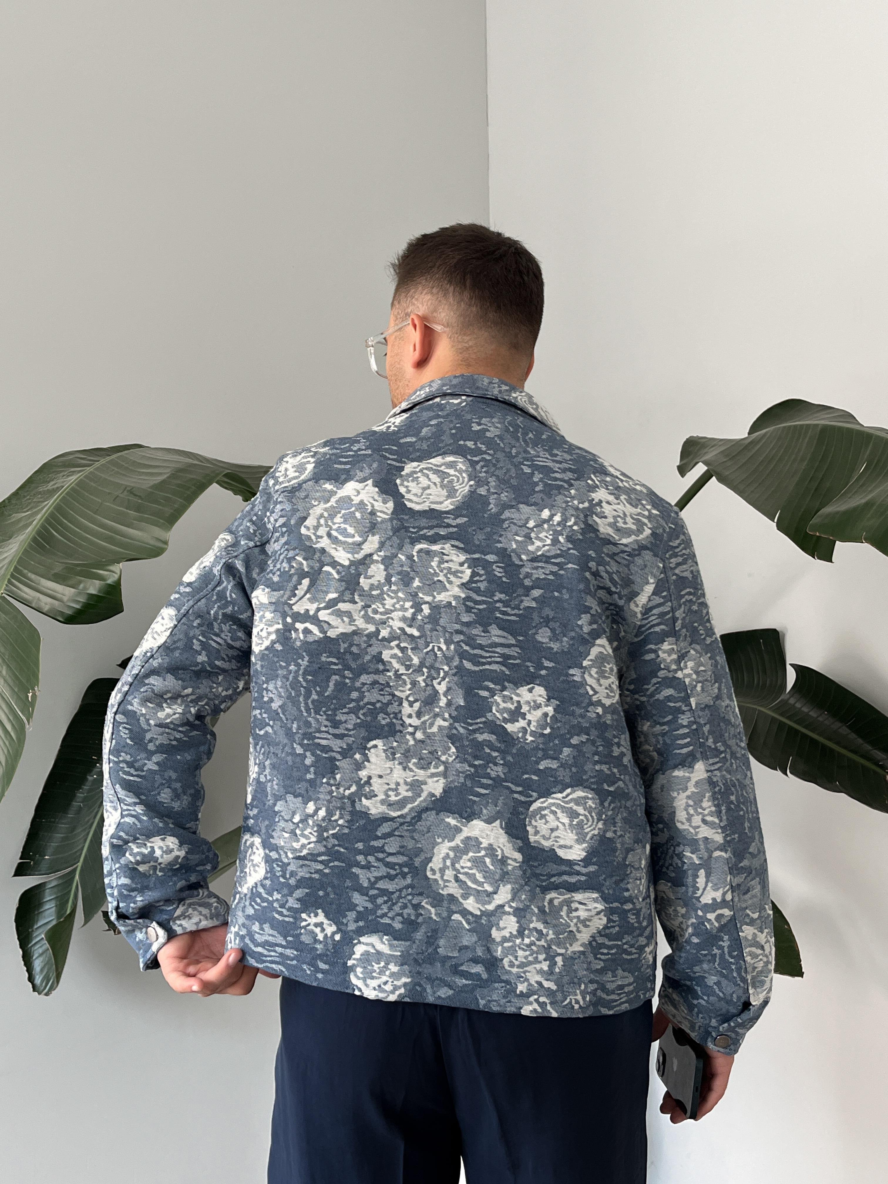 Mavi Rose Pattern Boxy Fit Ceket