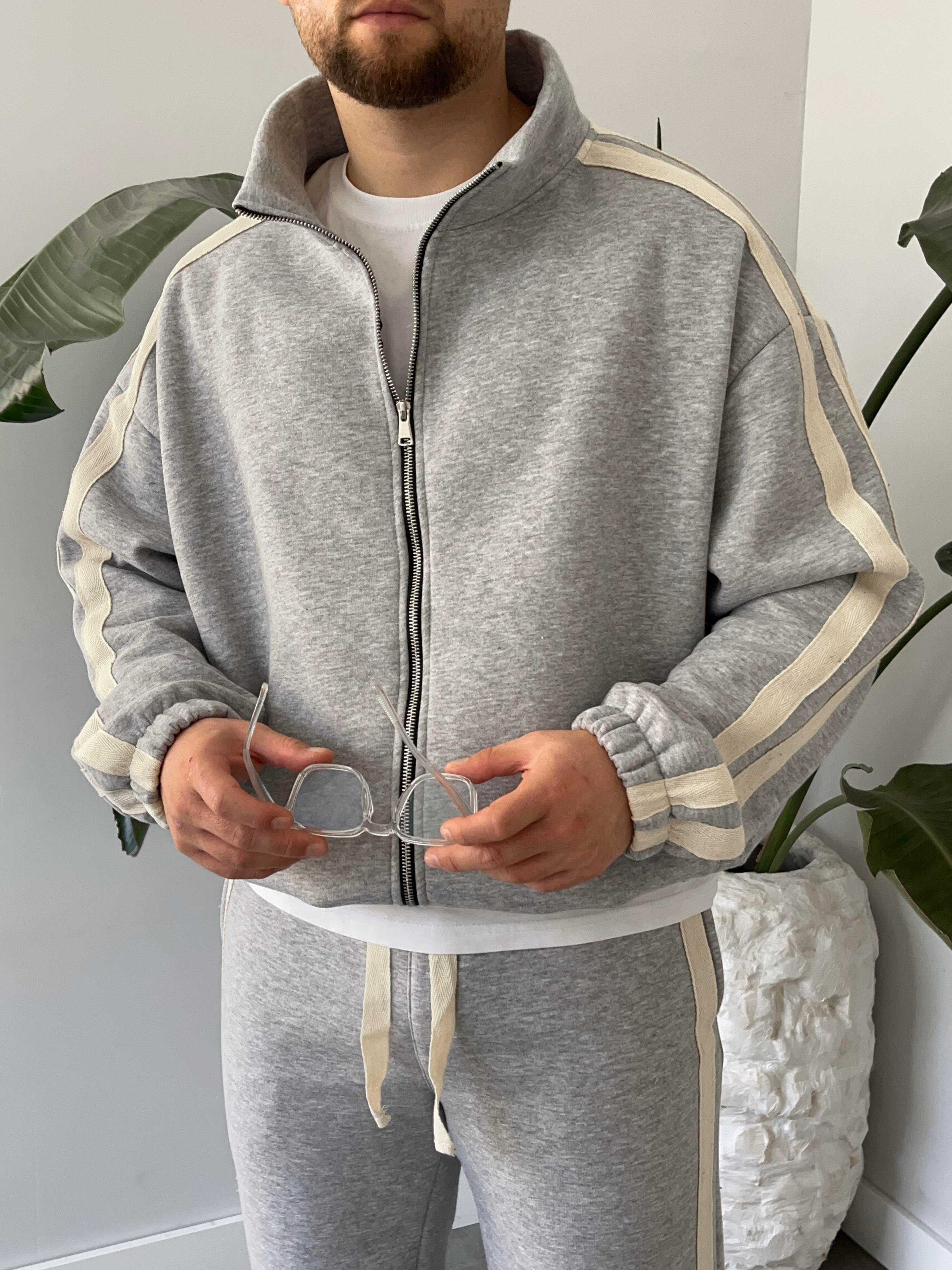 Rush Karmelanj Şeritli Oversize Eşofman Takımı