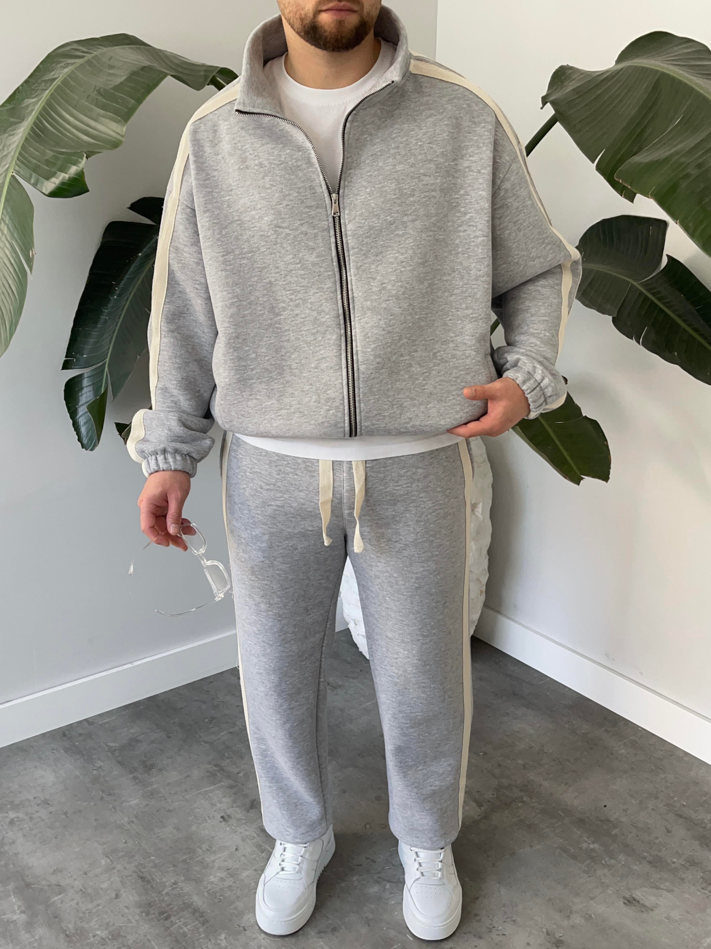Rush Karmelanj Şeritli Oversize Eşofman Takımı