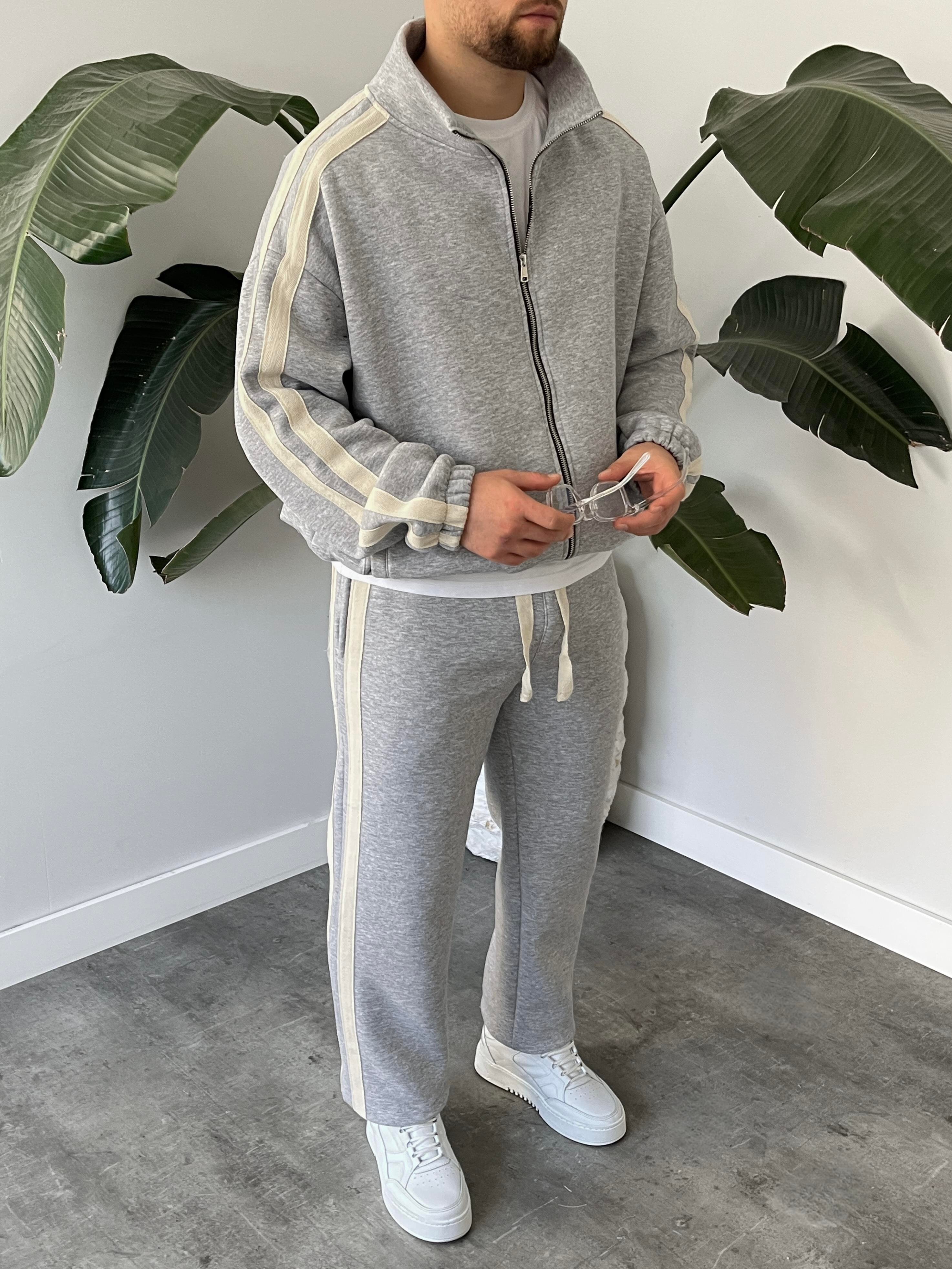 Rush Karmelanj Şeritli Oversize Eşofman Takımı