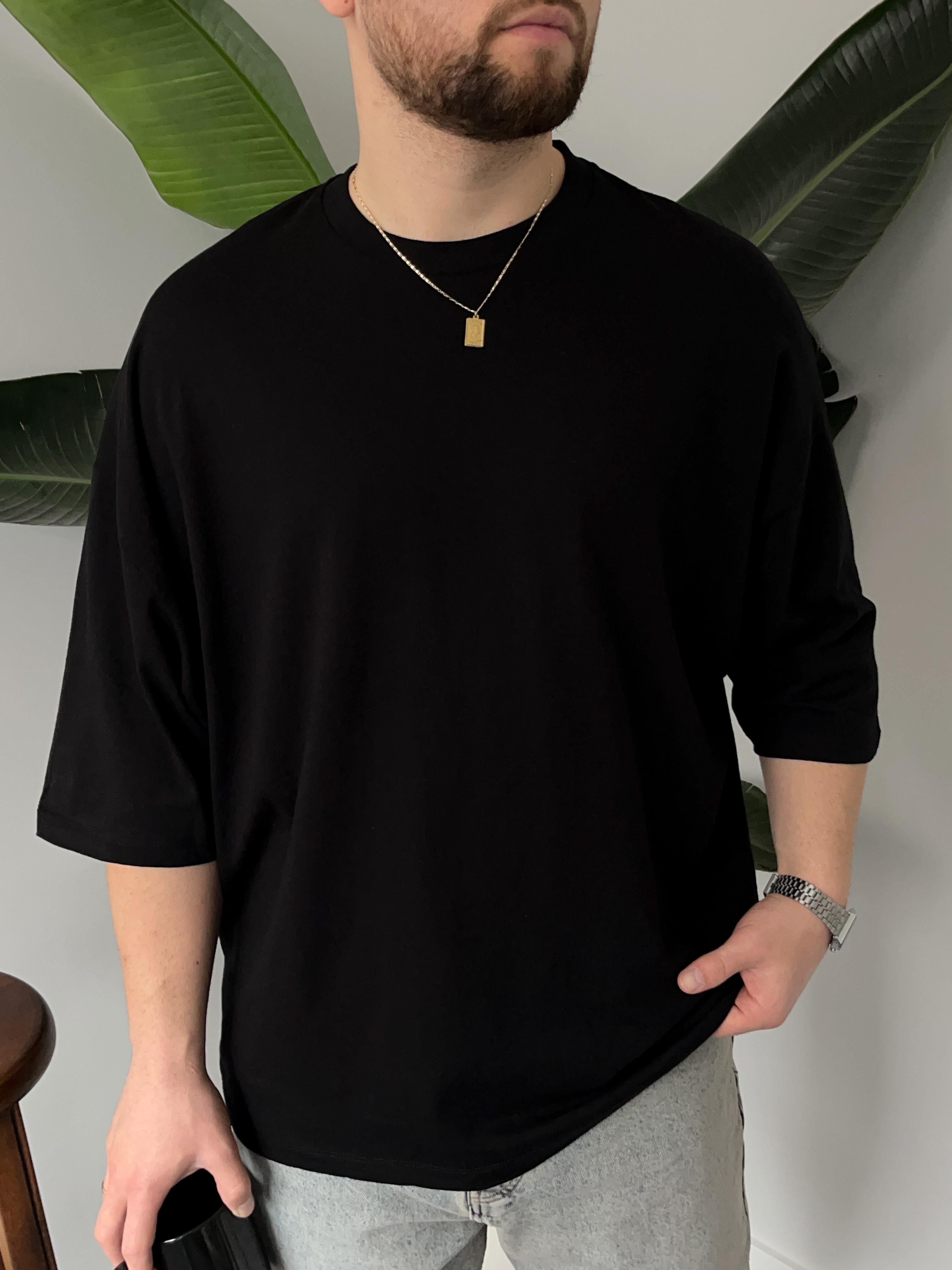 Siyah Oversize Basic T-shirt