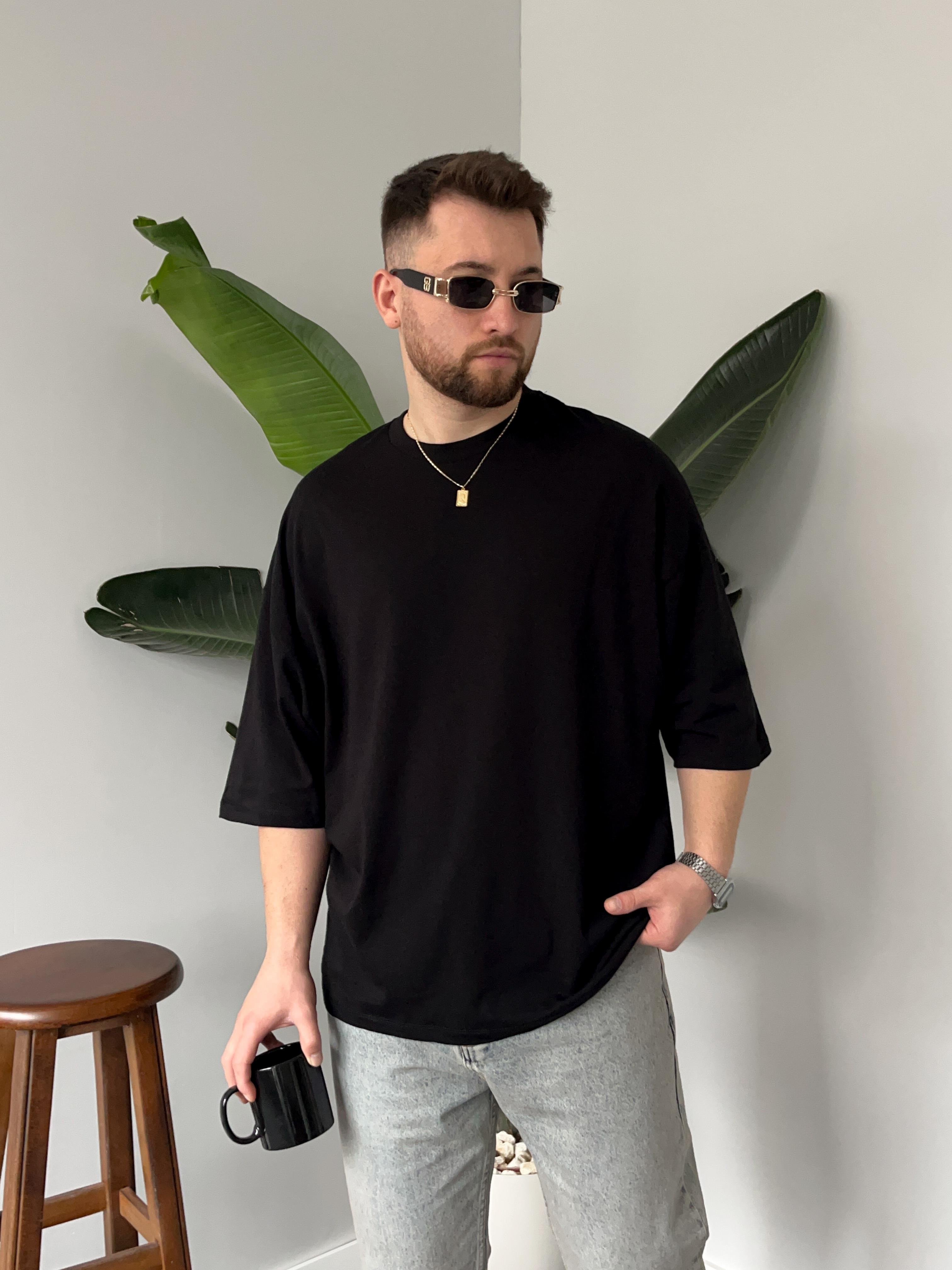 Siyah Oversize Basic T-shirt