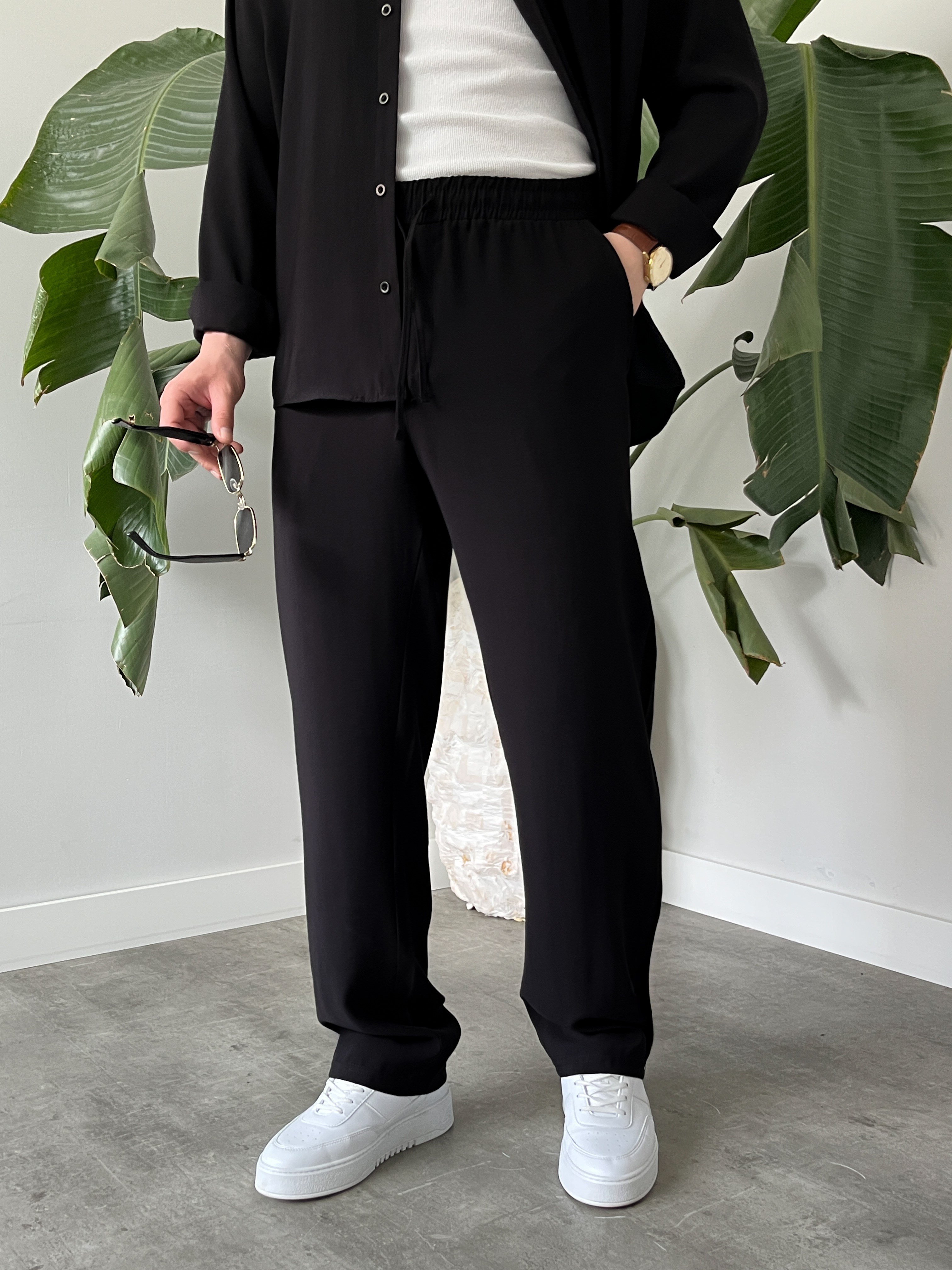 Siyah Premium Modal Oversize Takım