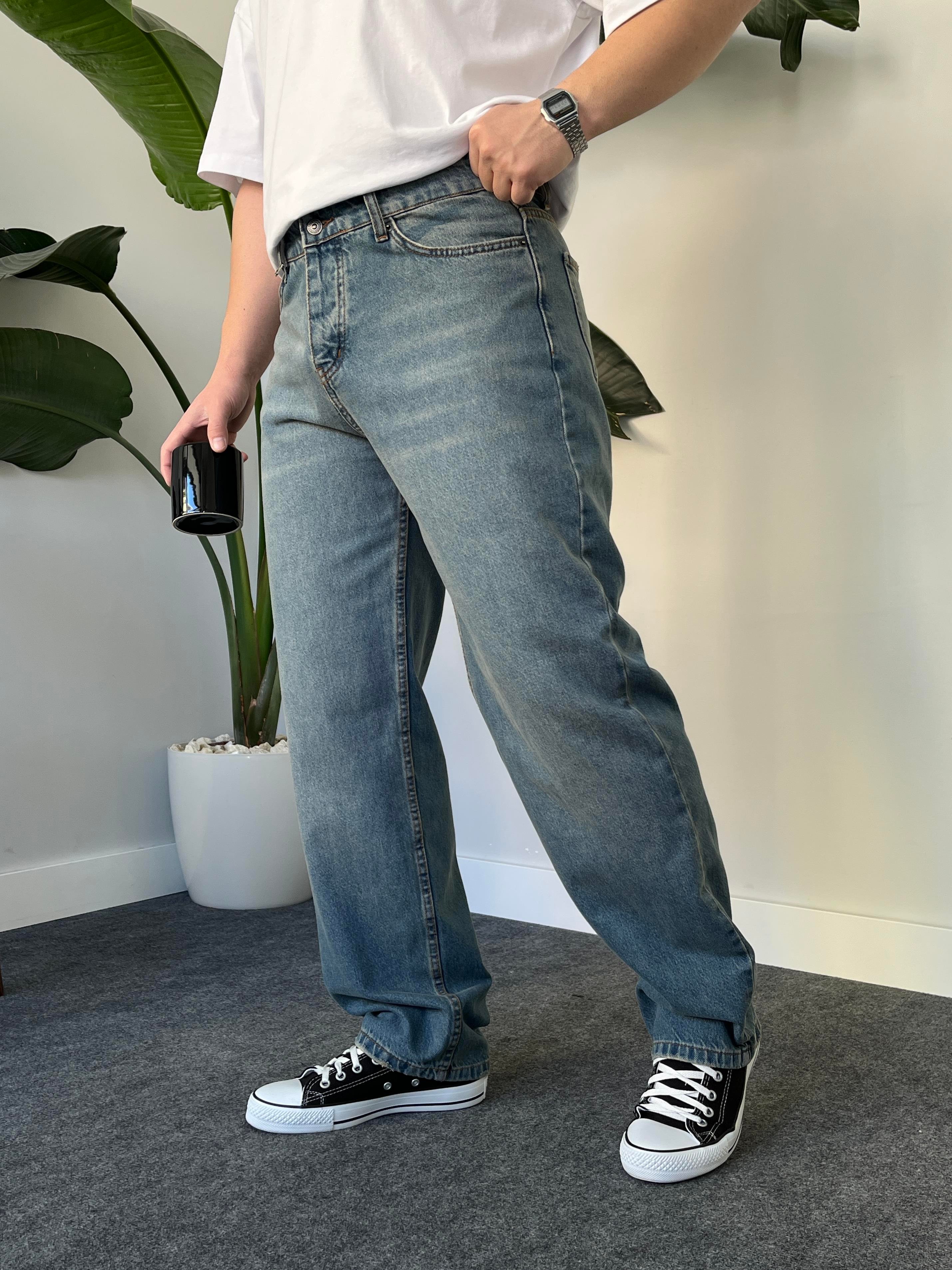 Slatewash Eskitme Baggy Jean