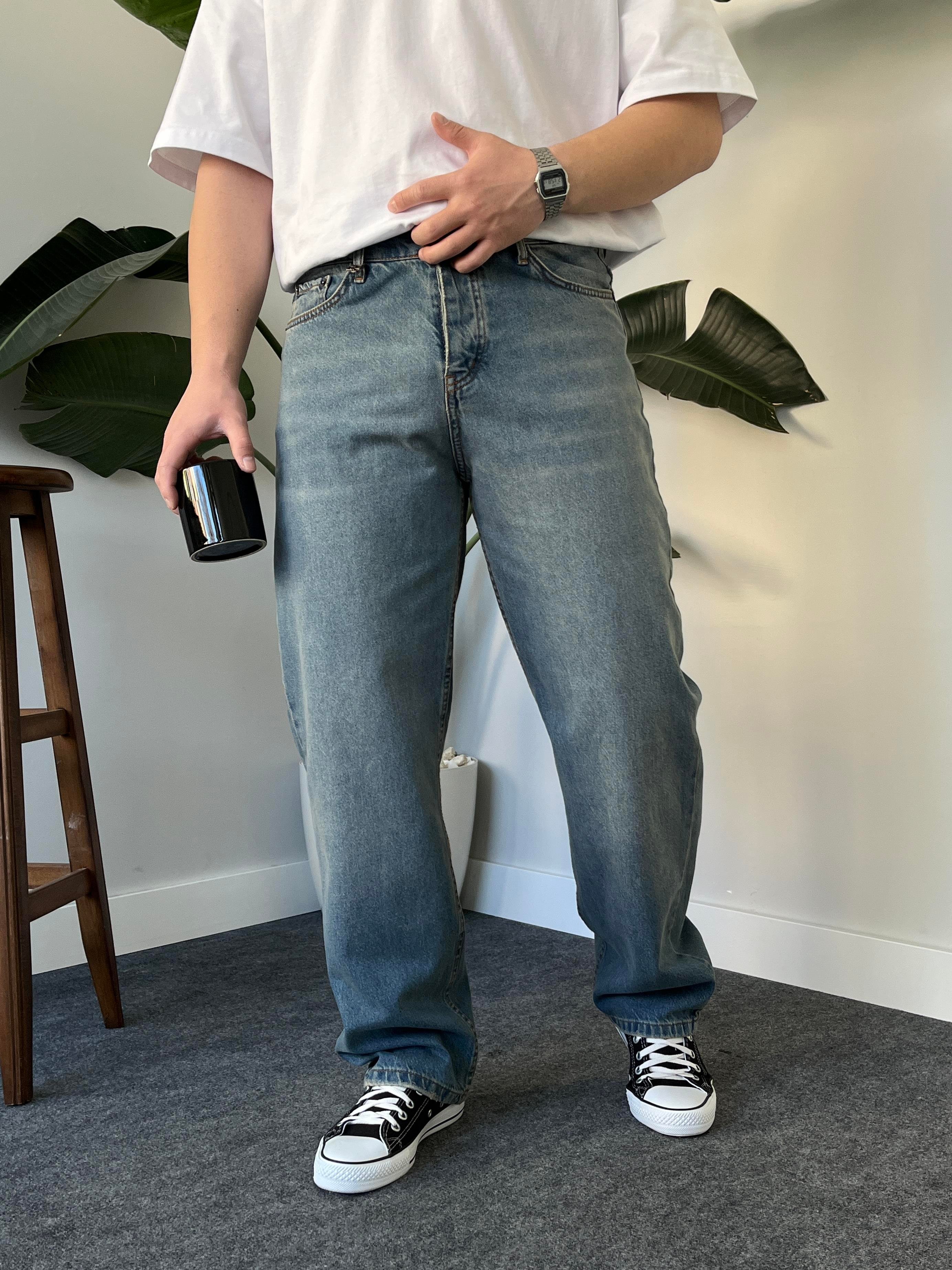 Slatewash Eskitme Baggy Jean