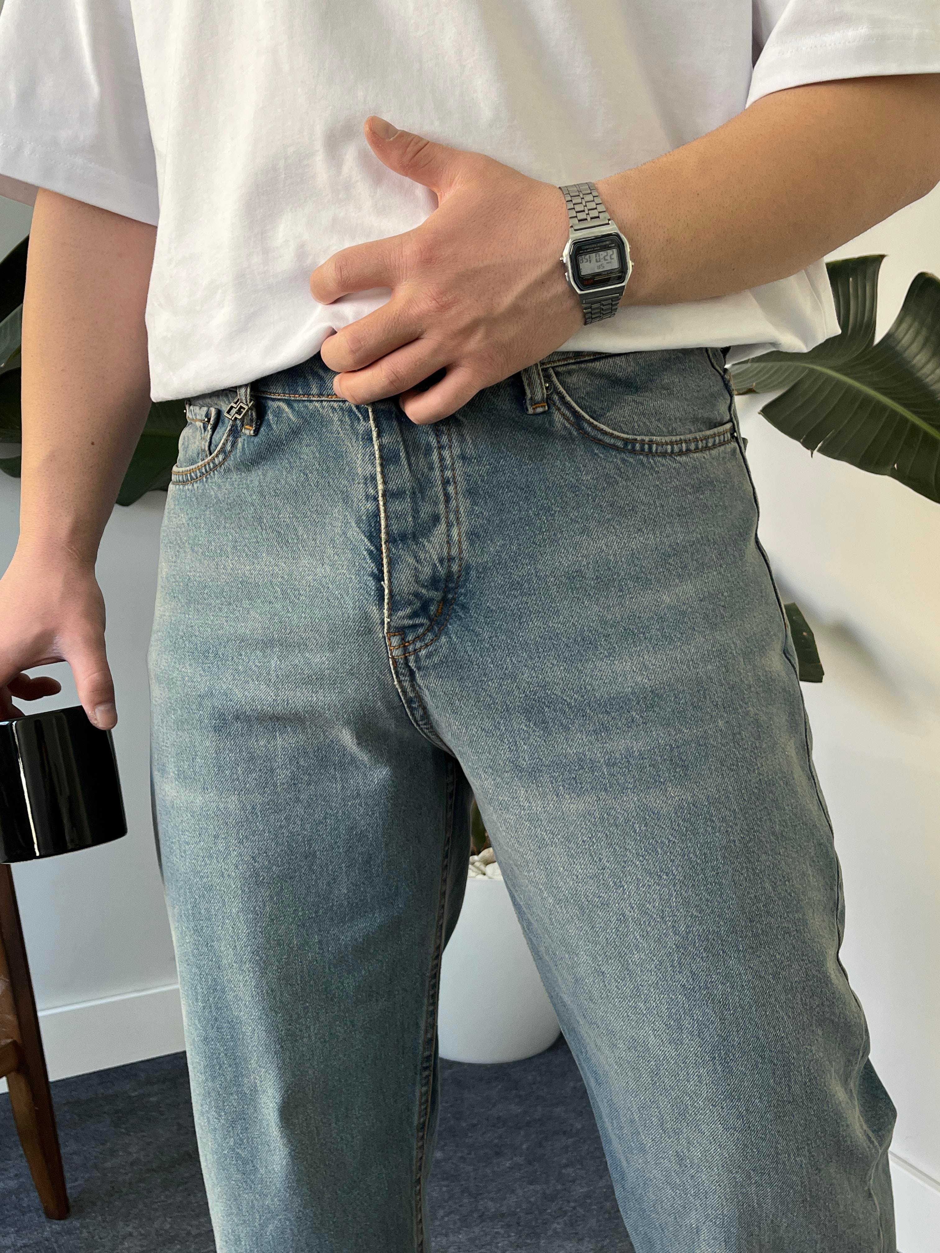 Slatewash Eskitme Baggy Jean