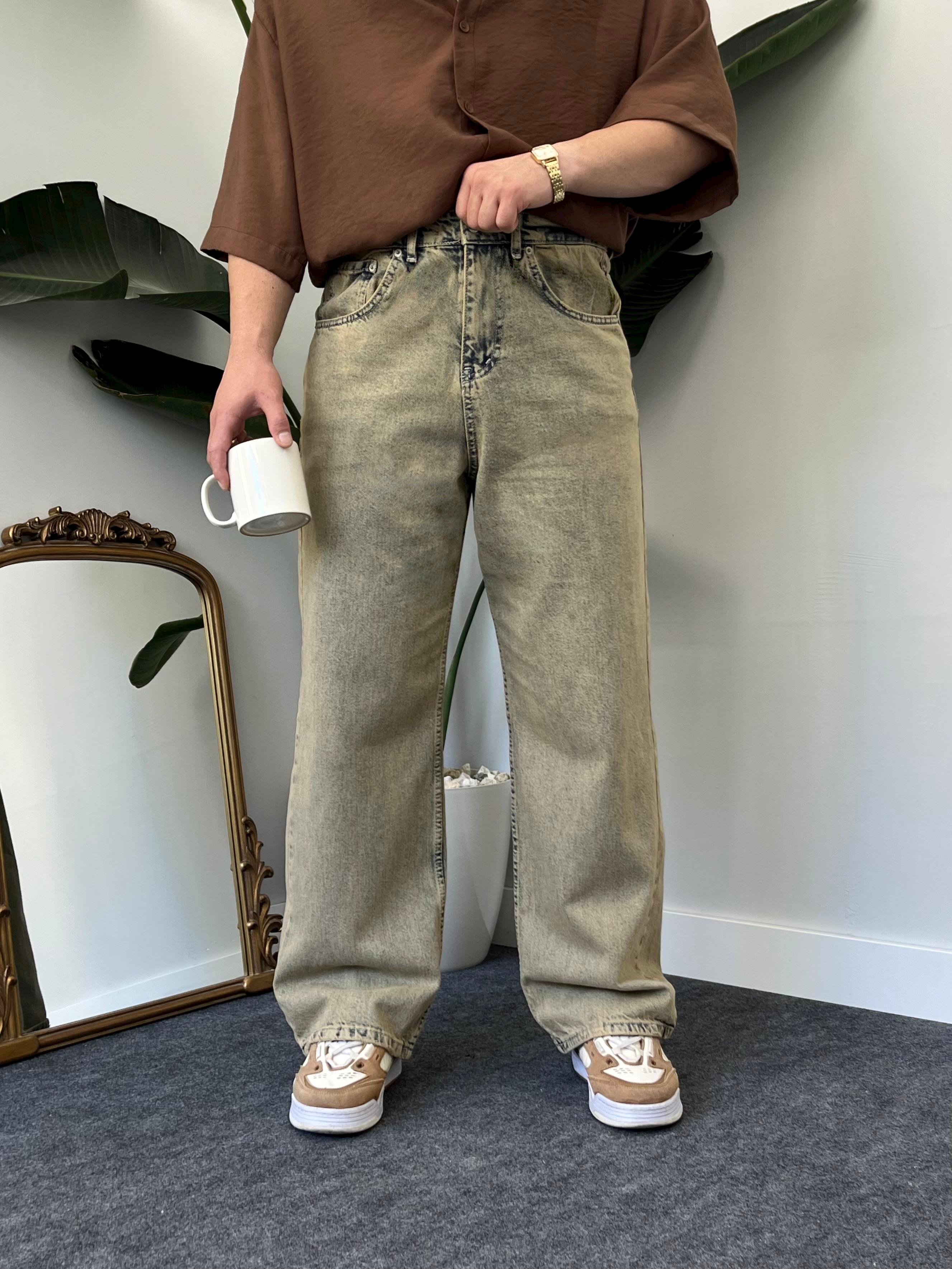 Stroei Acid-Wash Baggy Jean