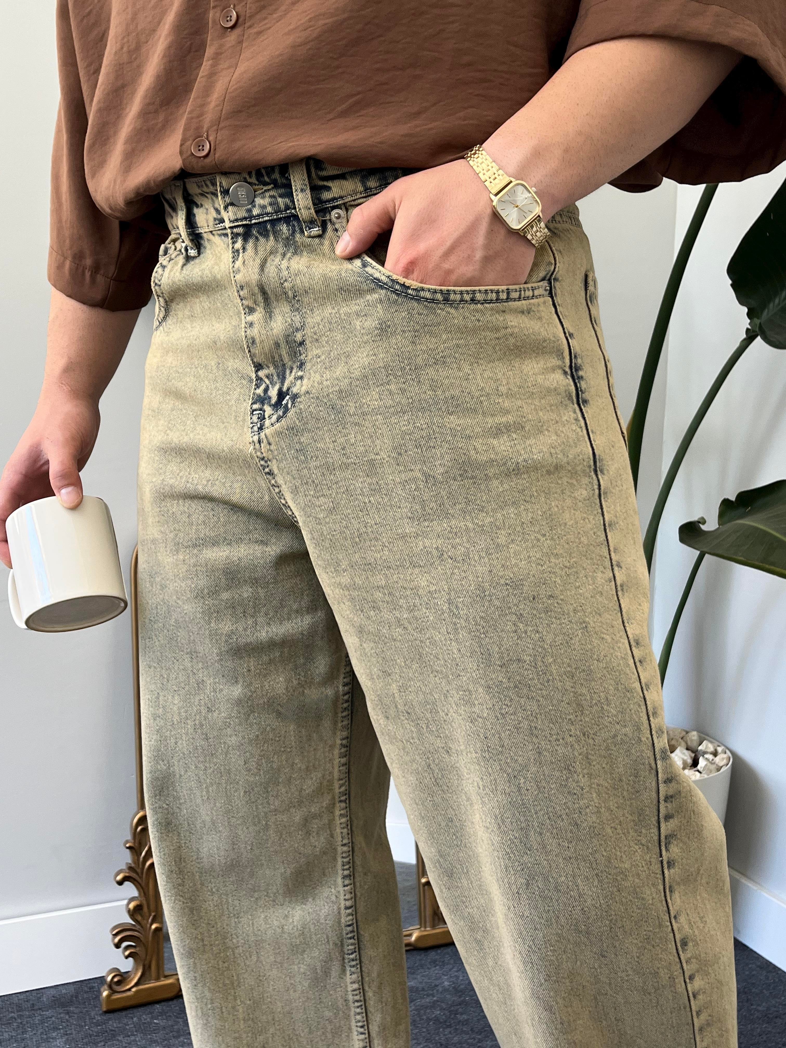 Stroei Acid-Wash Baggy Jean