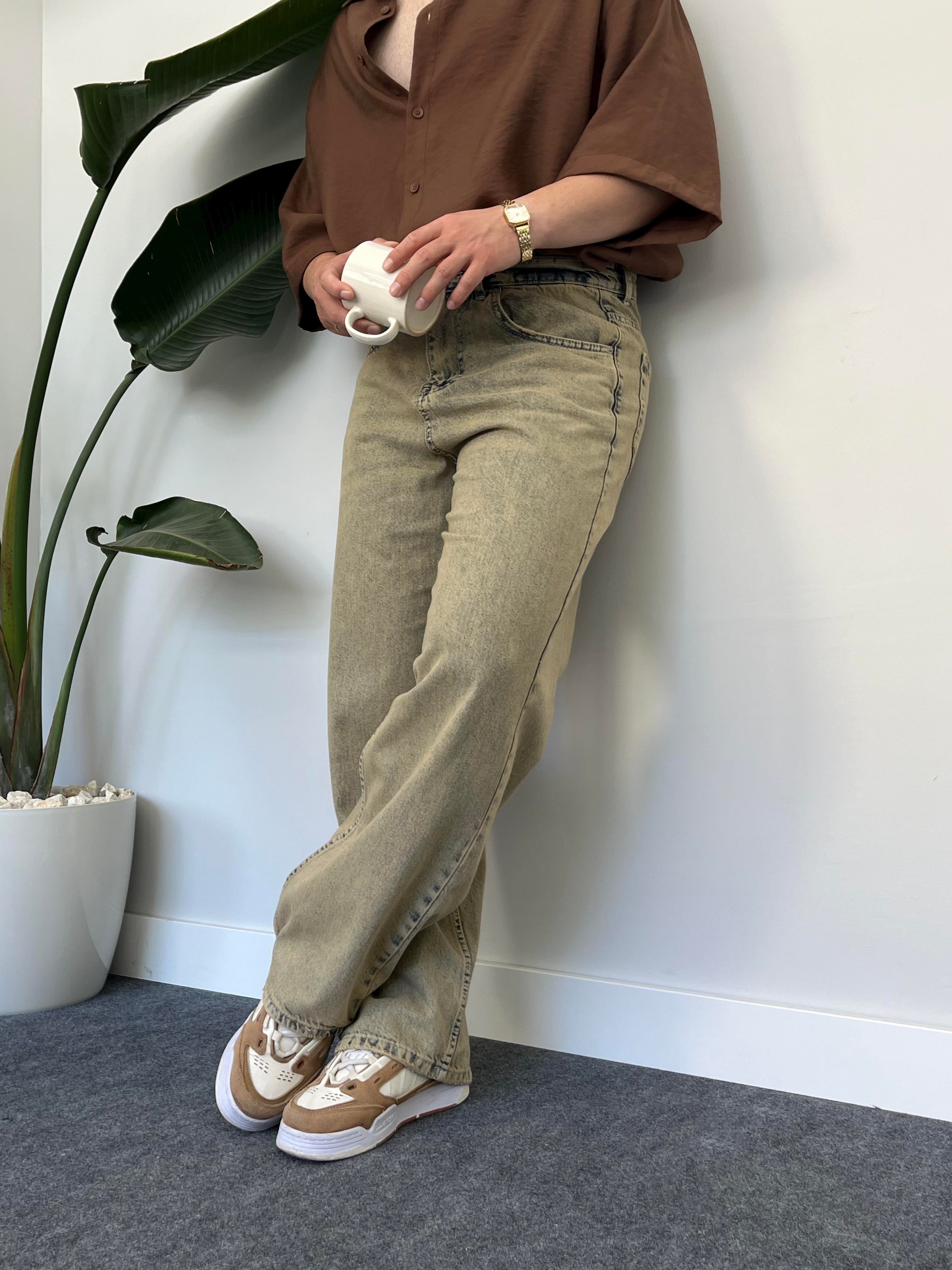 Stroei Acid-Wash Baggy Jean