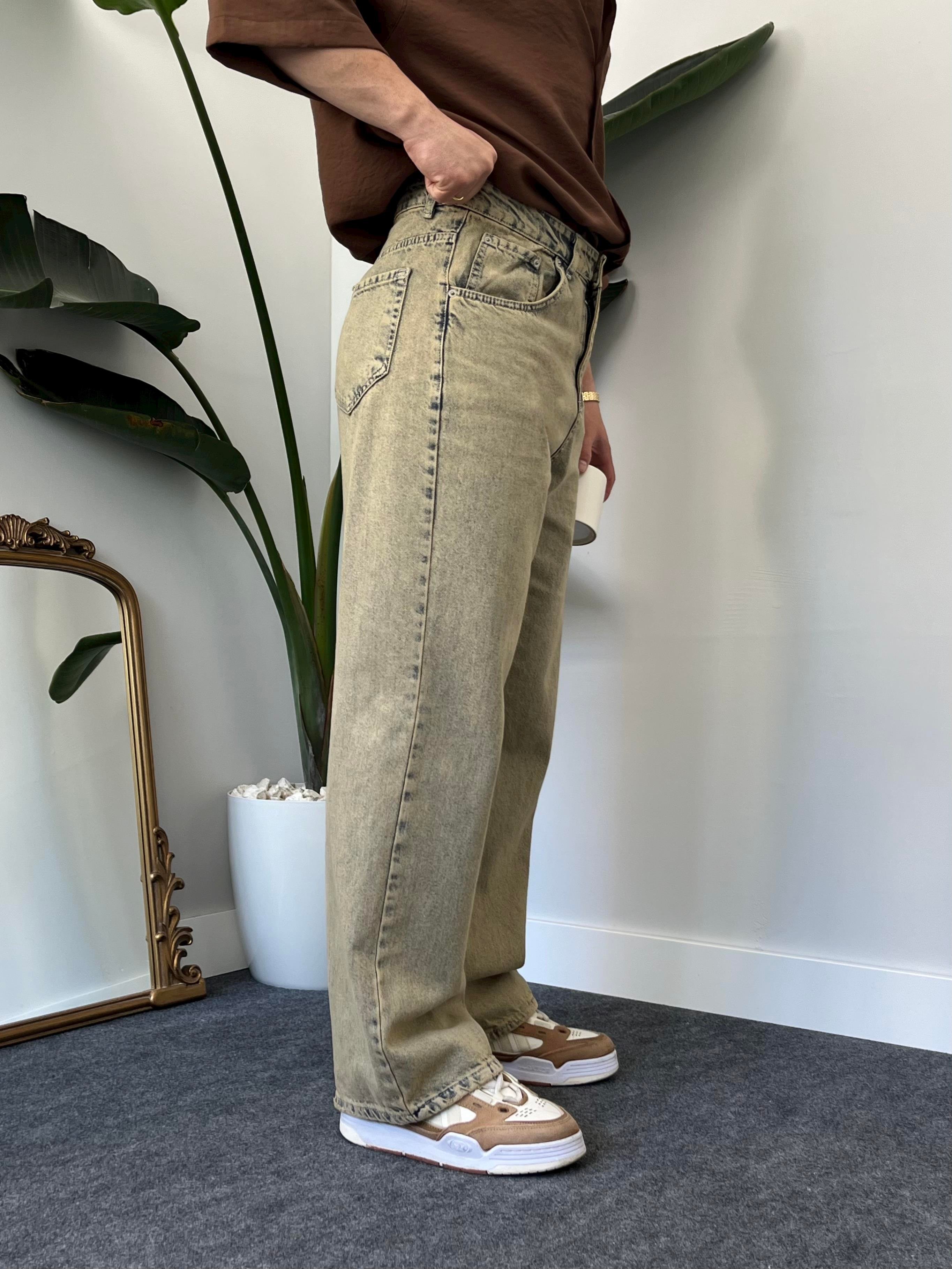 Stroei Acid-Wash Baggy Jean