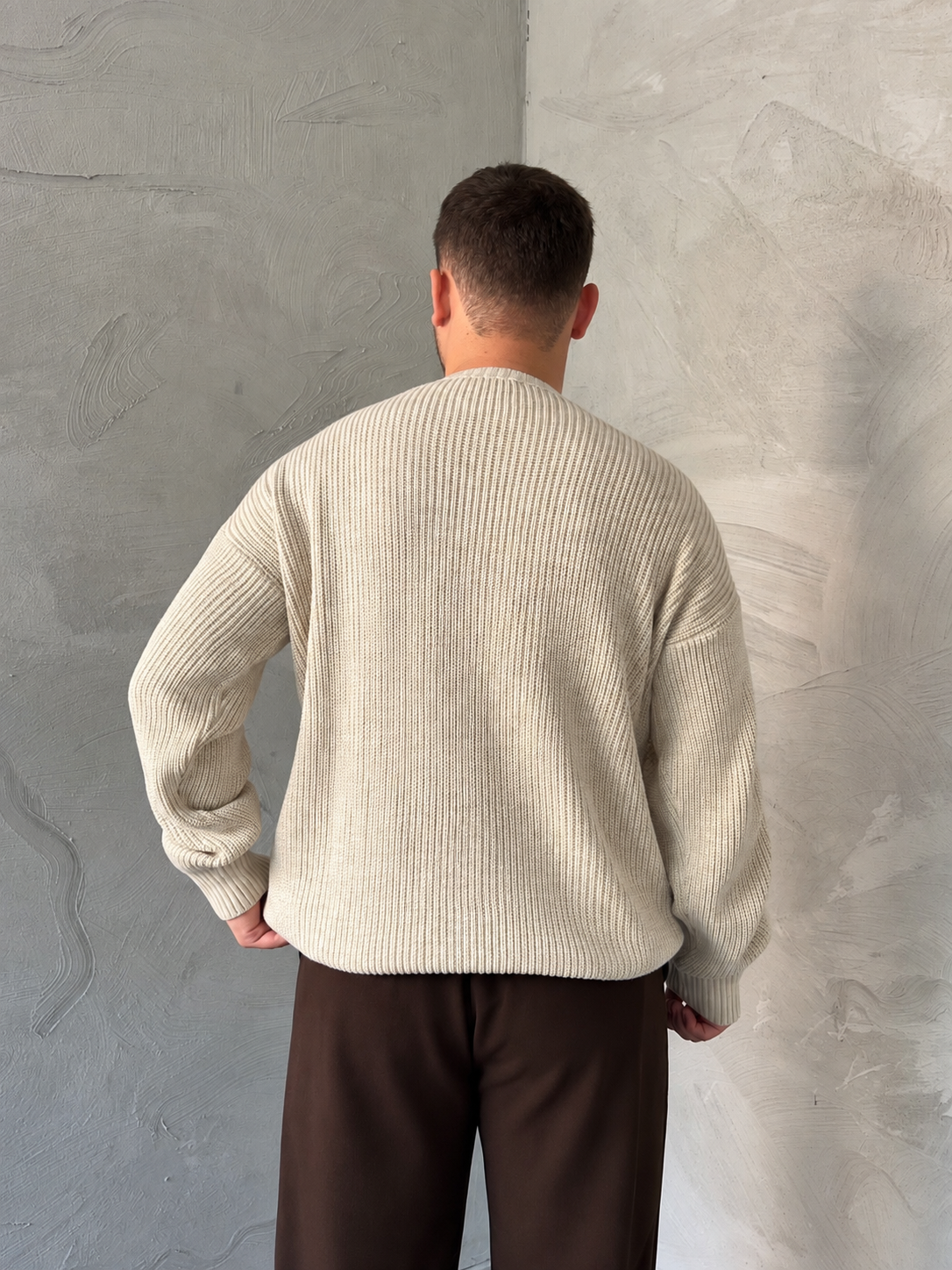 Taş Basic Örgü Oversize Kazak