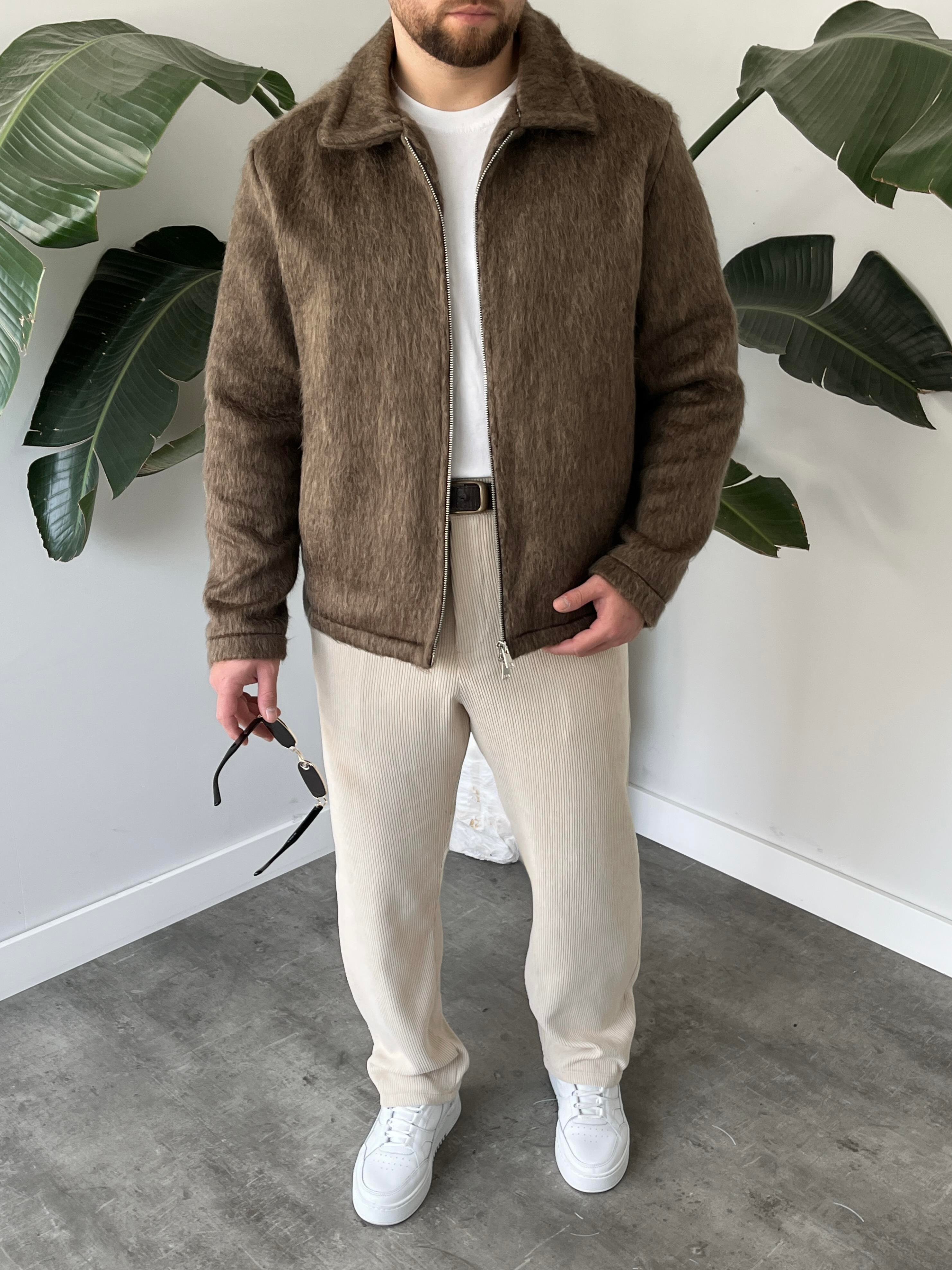 Taş Fitilli Kadife Baggy Pantolon