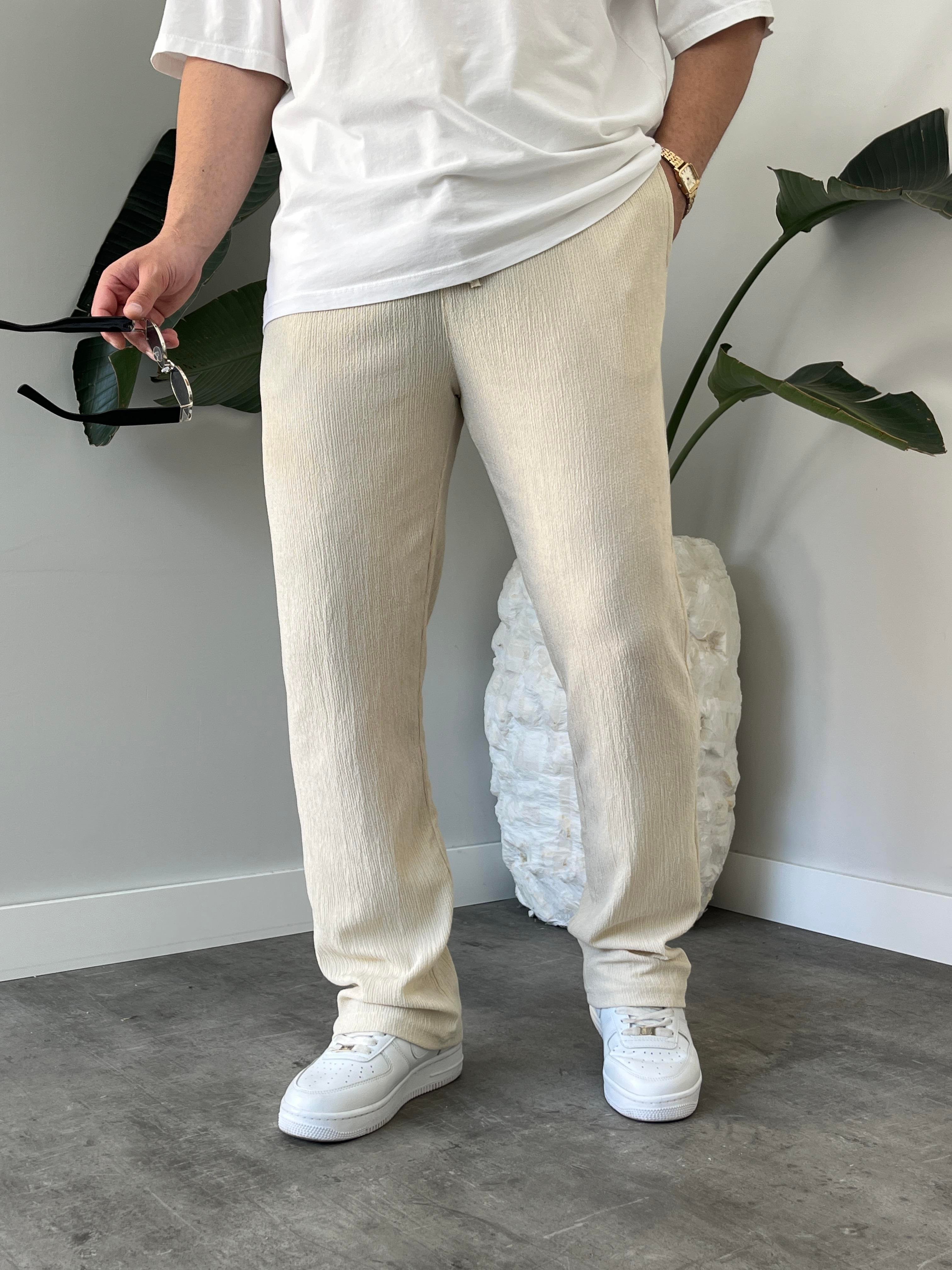 Taş Krinkıl Kumaş Relax Fit Pantolon