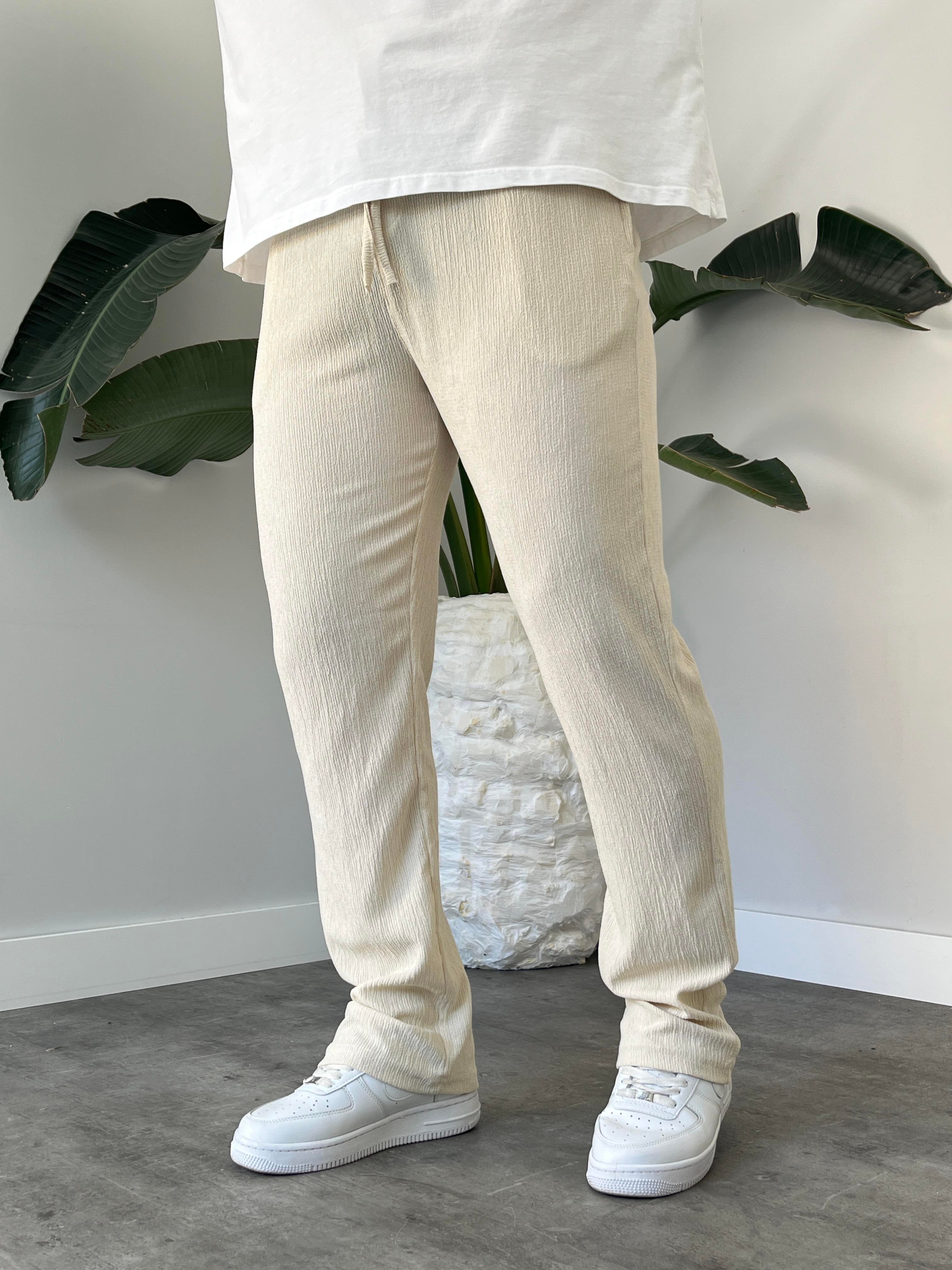 Taş Krinkıl Kumaş Relax Fit Pantolon