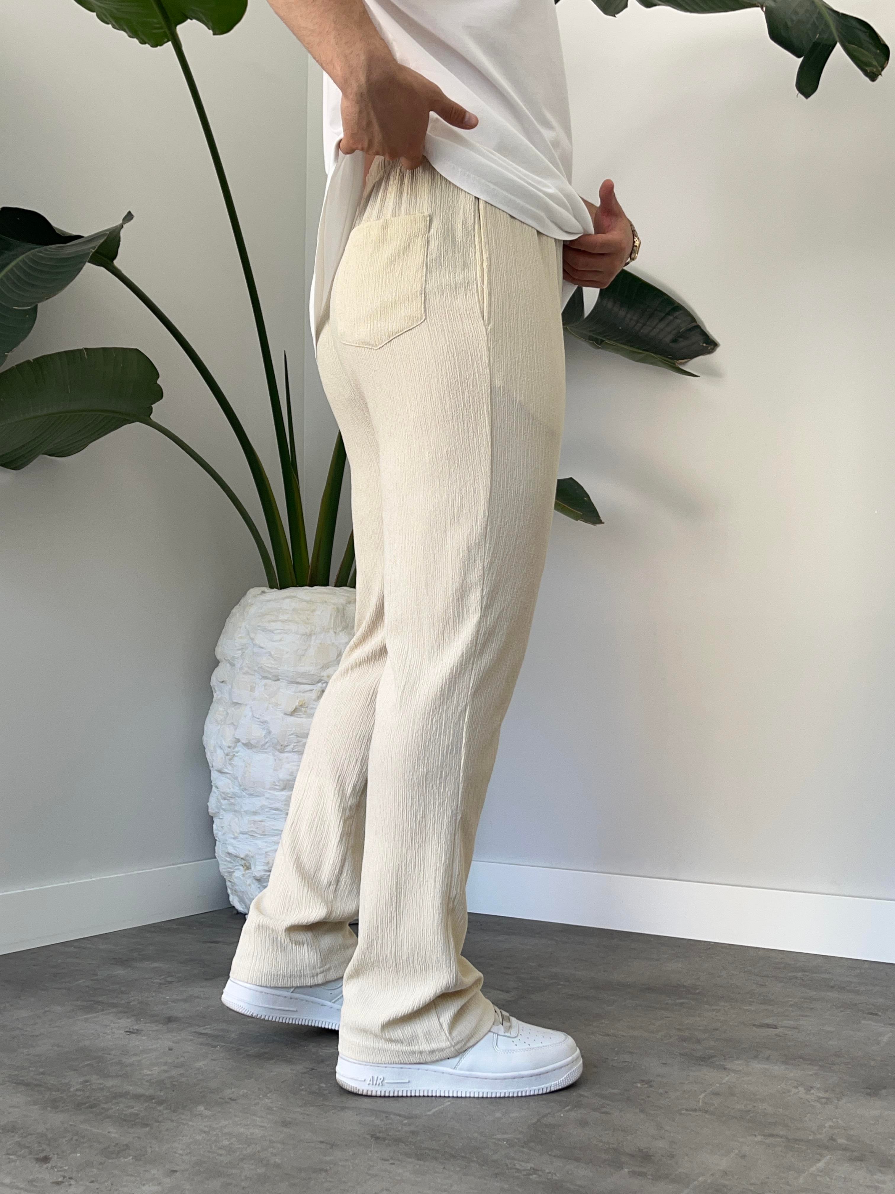 Taş Krinkıl Kumaş Relax Fit Pantolon