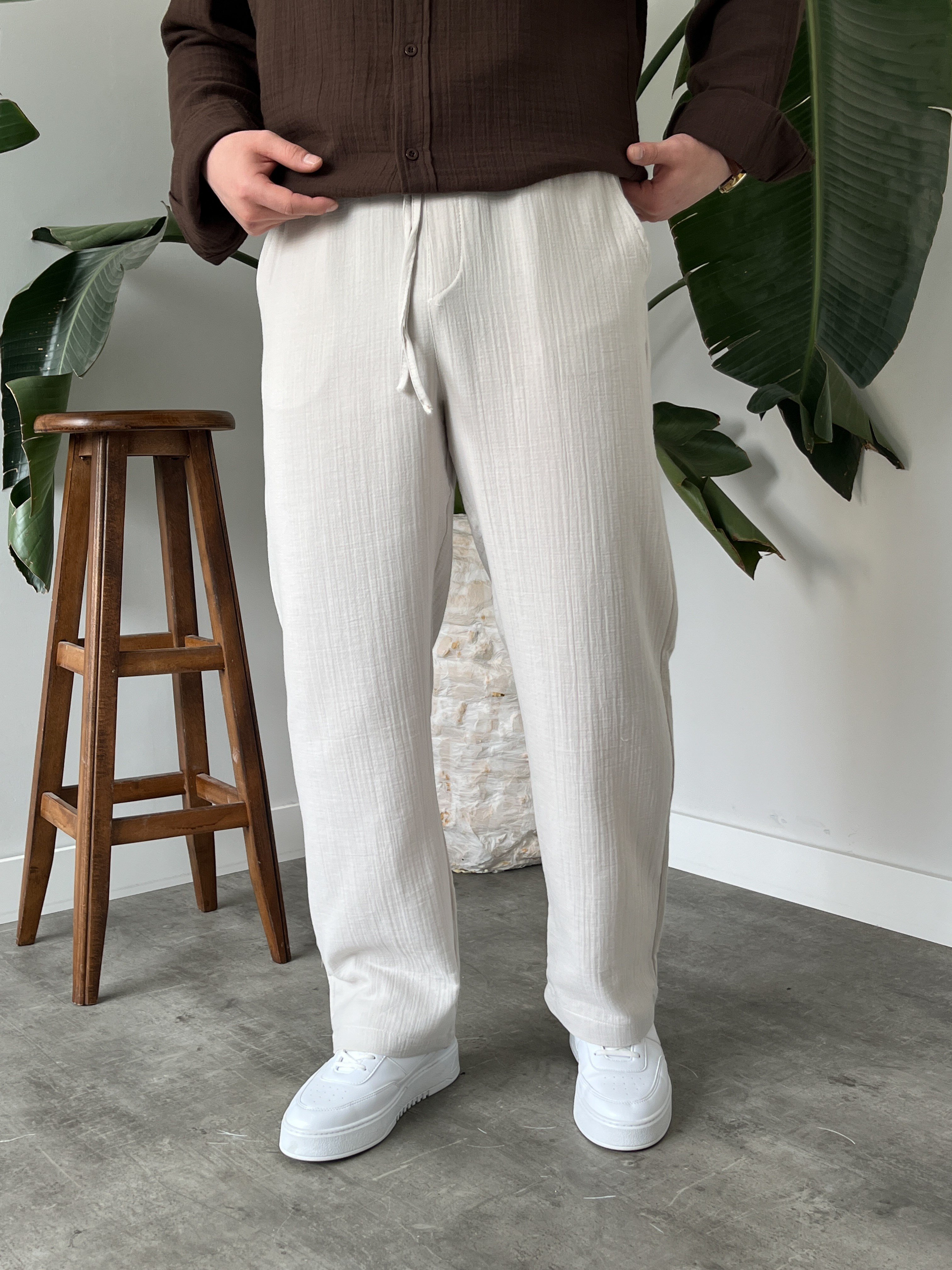 Taş Müslin Baggy Pantolon