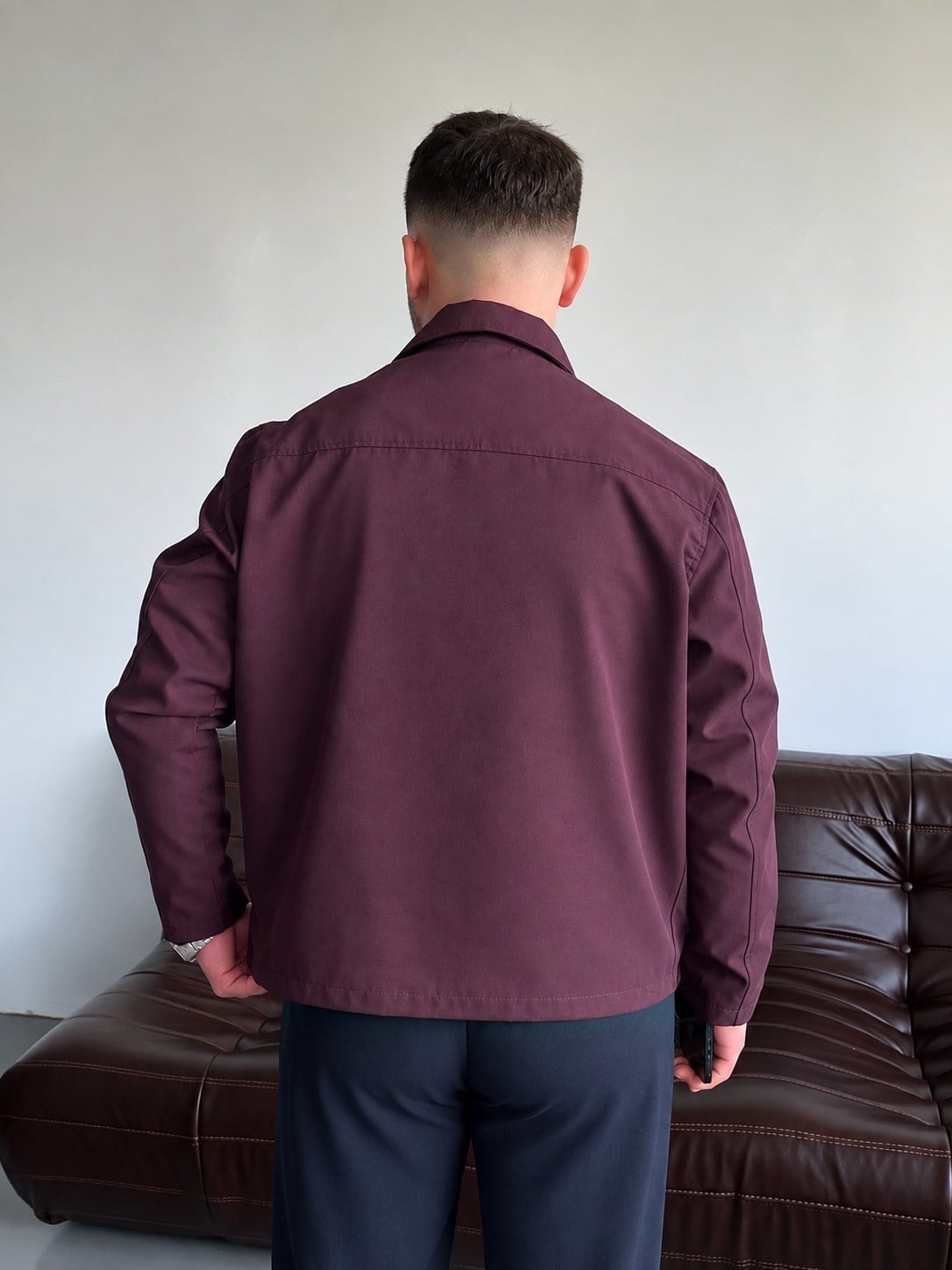 Venzi Bordo Casual Ceket