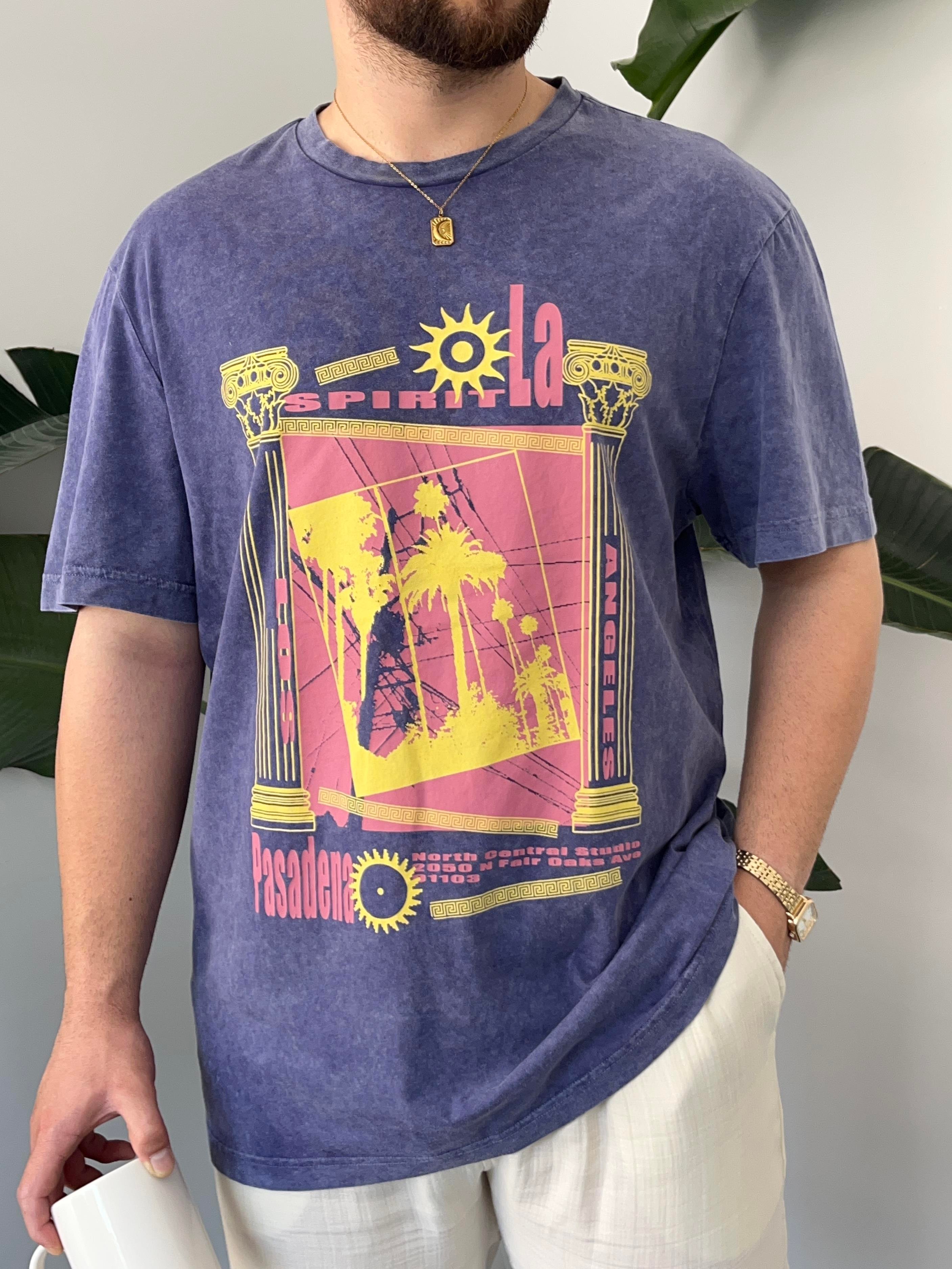 Yıkamalı Baskılı T-shirt