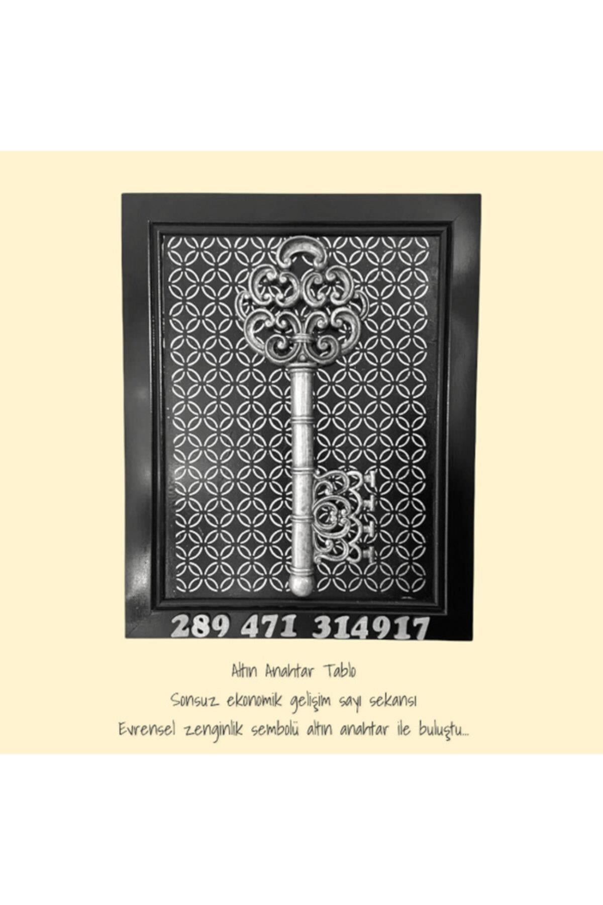 Altın Anahtar Tablo - Gümüş Renk