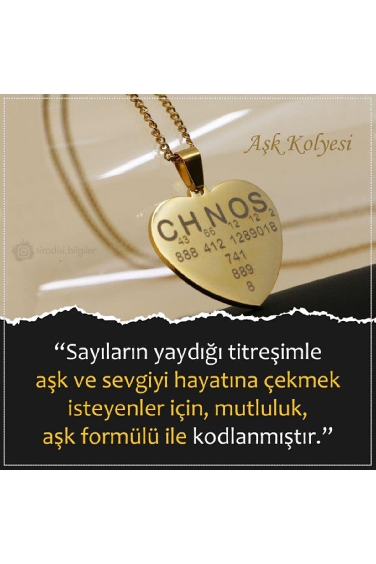 Kolye Aşk Kolye - Gold Renk