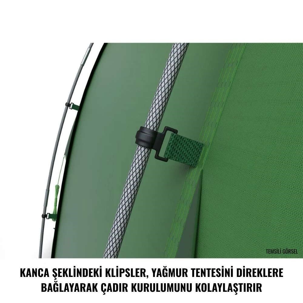 HUSKY Boston Dural 6 Kişilik Çadır (Yeşil) HUSKY | Politak Store