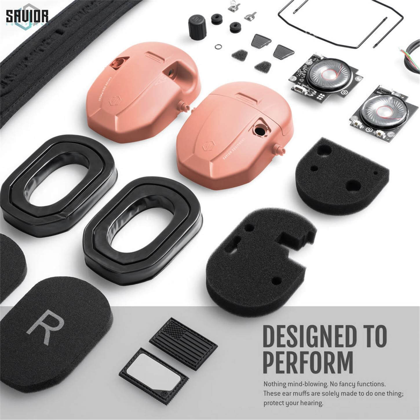 SAVIOR APOLLO Elektronik Atış Kulaklığı (Somon) SAVIOR | Politak Store