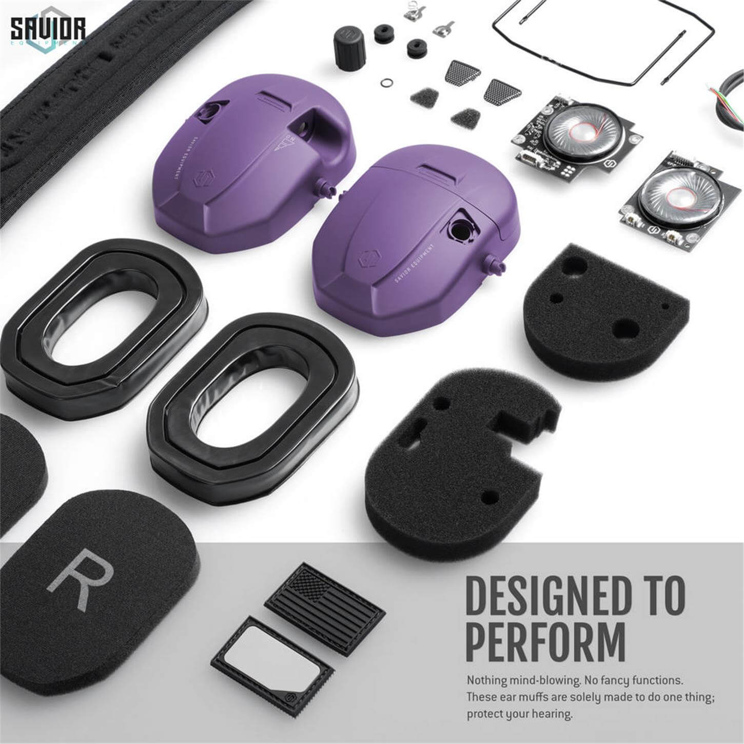 SAVIOR APOLLO Elektronik Atış Kulaklığı (Mor) SAVIOR | Politak Store